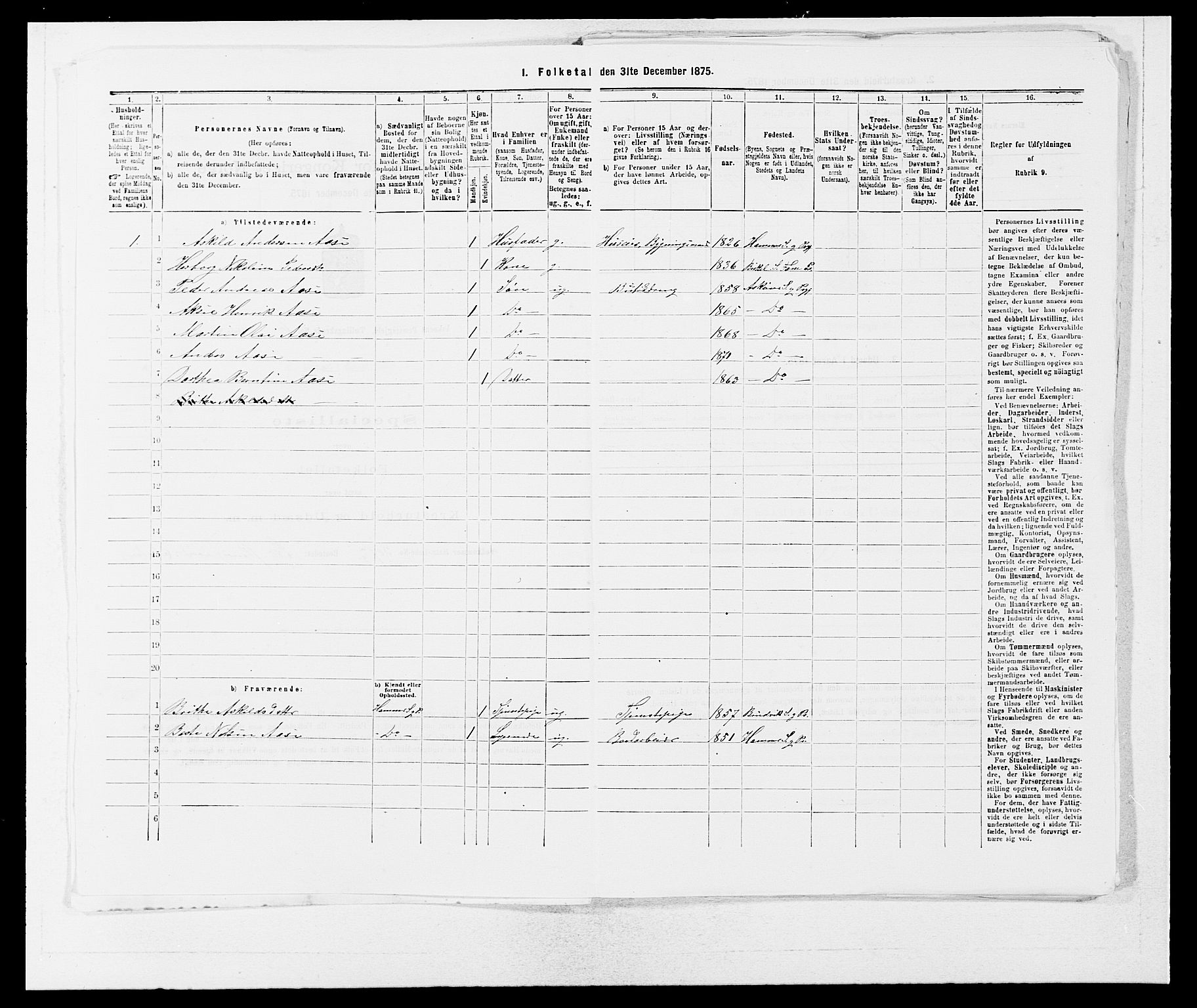 SAB, 1875 census for 1247P Askøy, 1875, p. 781