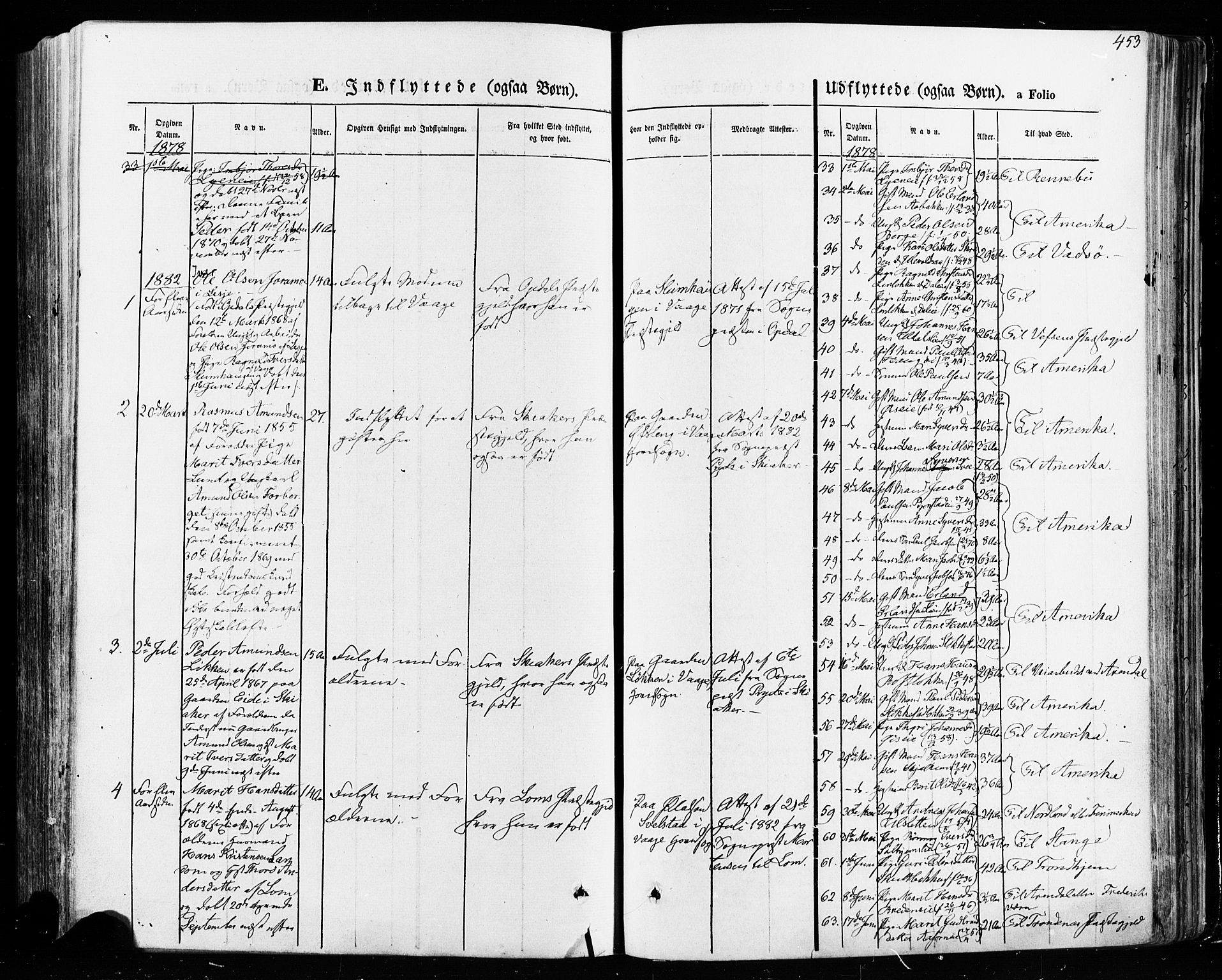 Vågå prestekontor, SAH/PREST-076/H/Ha/Haa/L0007: Parish register (official) no. 7 /1, 1872-1886, p. 453