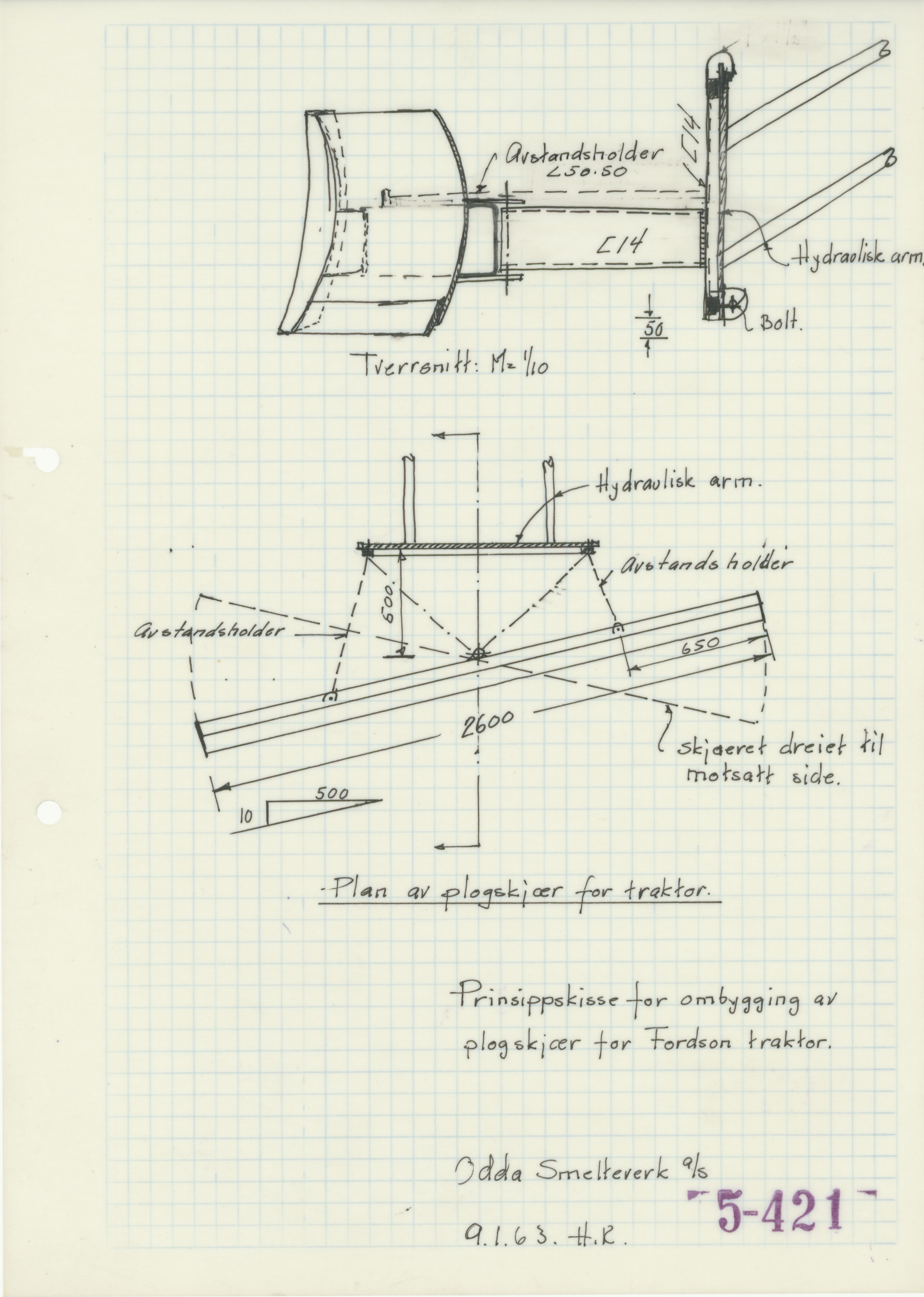 Odda smelteverk AS, KRAM/A-0157.1/T/Td/L0005: Gruppe 5. Transport, taubane, 1954-1994, p. 108