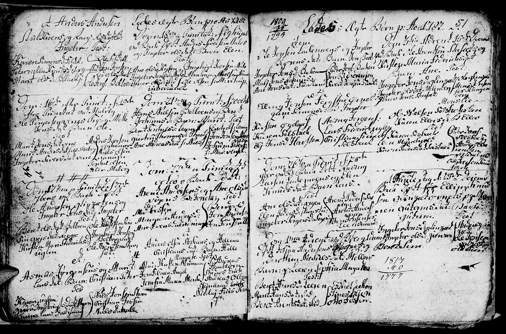 Ministerialprotokoller, klokkerbøker og fødselsregistre - Sør-Trøndelag, SAT/A-1456/606/L0305: Parish register (copy) no. 606C01, 1757-1819, p. 51