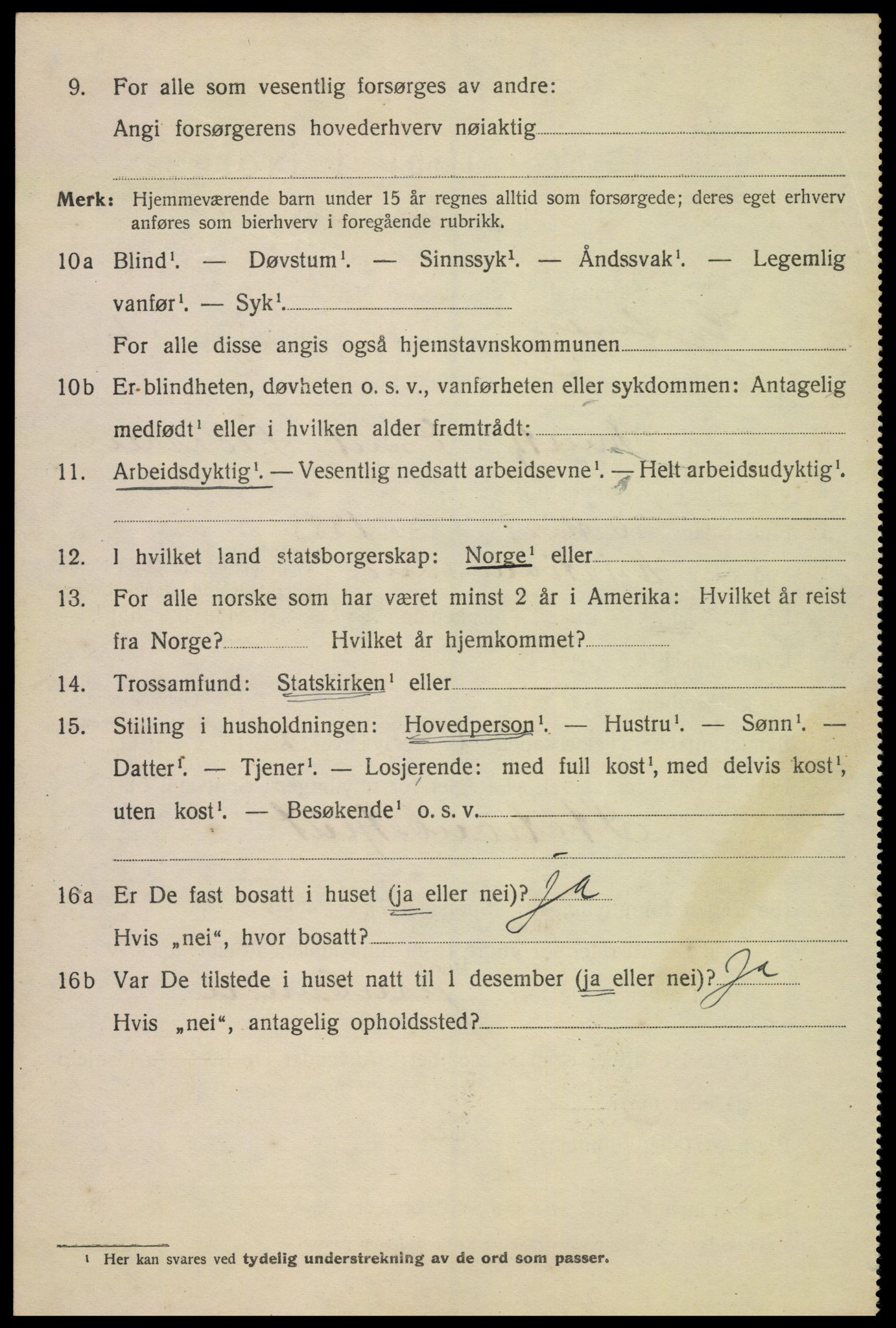 SAK, 1920 census for Kristiansand, 1920, p. 19528