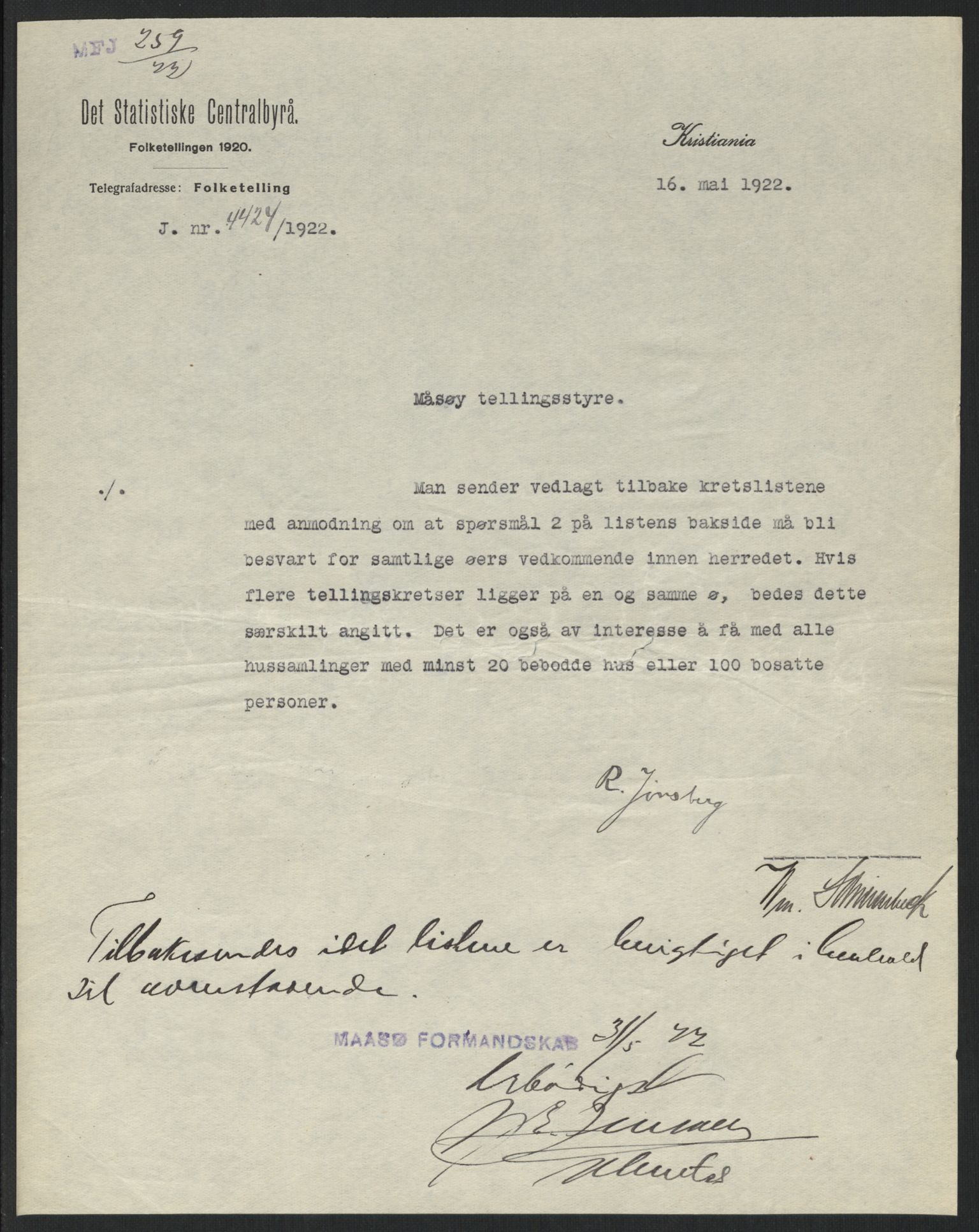 SATØ, 1920 census for Måsøy, 1920, p. 3