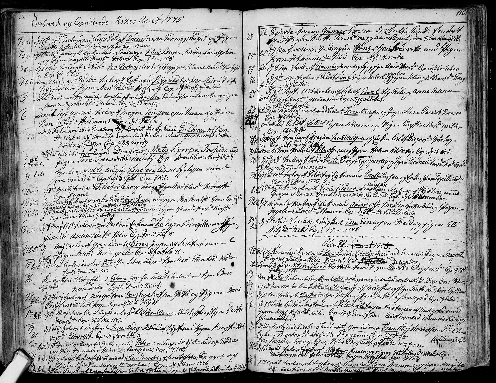 Eidsberg prestekontor Kirkebøker, SAO/A-10905/F/Fa/L0004: Parish register (official) no. I 4, 1759-1788, p. 116