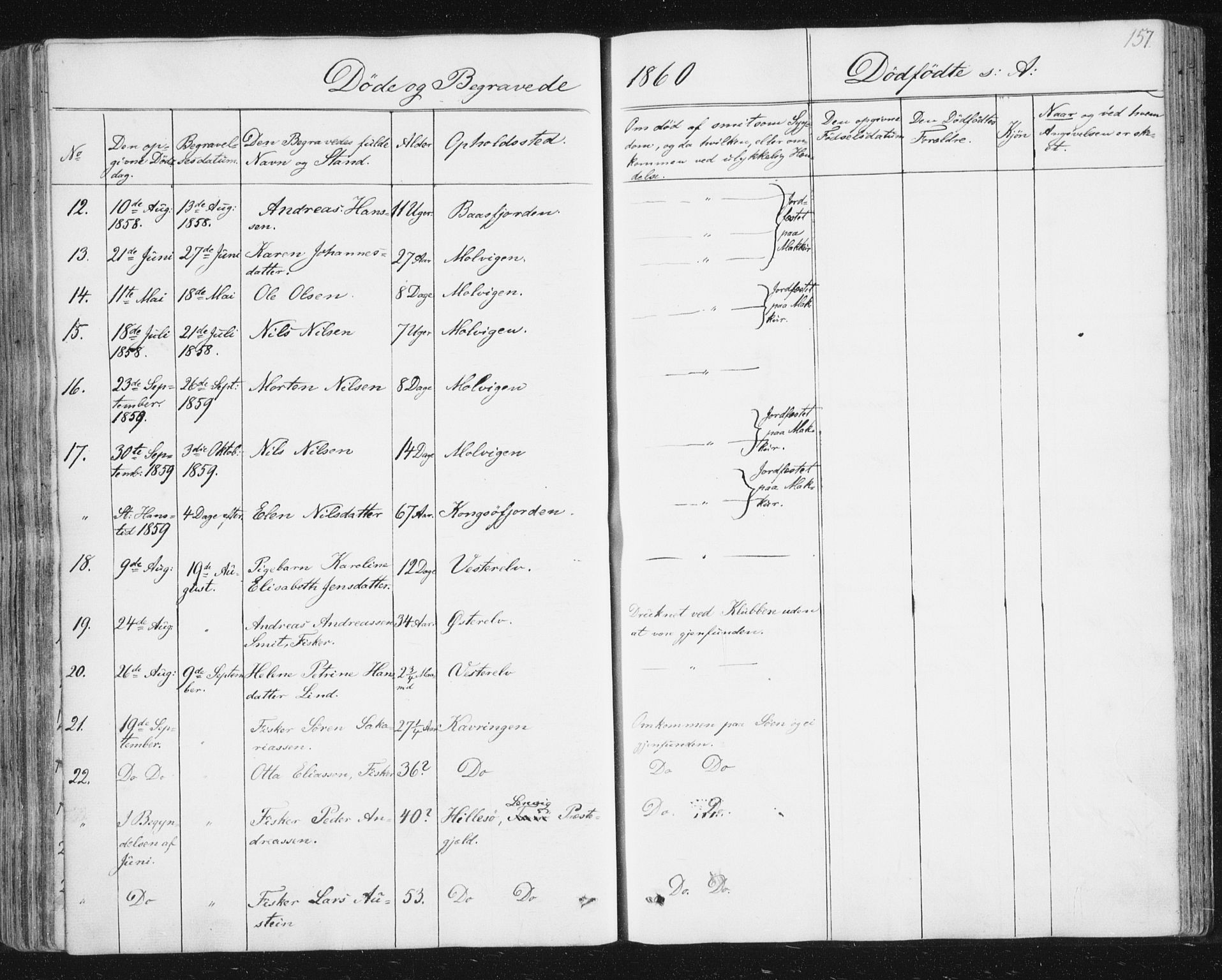 Vardø sokneprestkontor, AV/SATØ-S-1332/H/Ha/L0003kirke: Parish register (official) no. 3, 1843-1861, p. 157