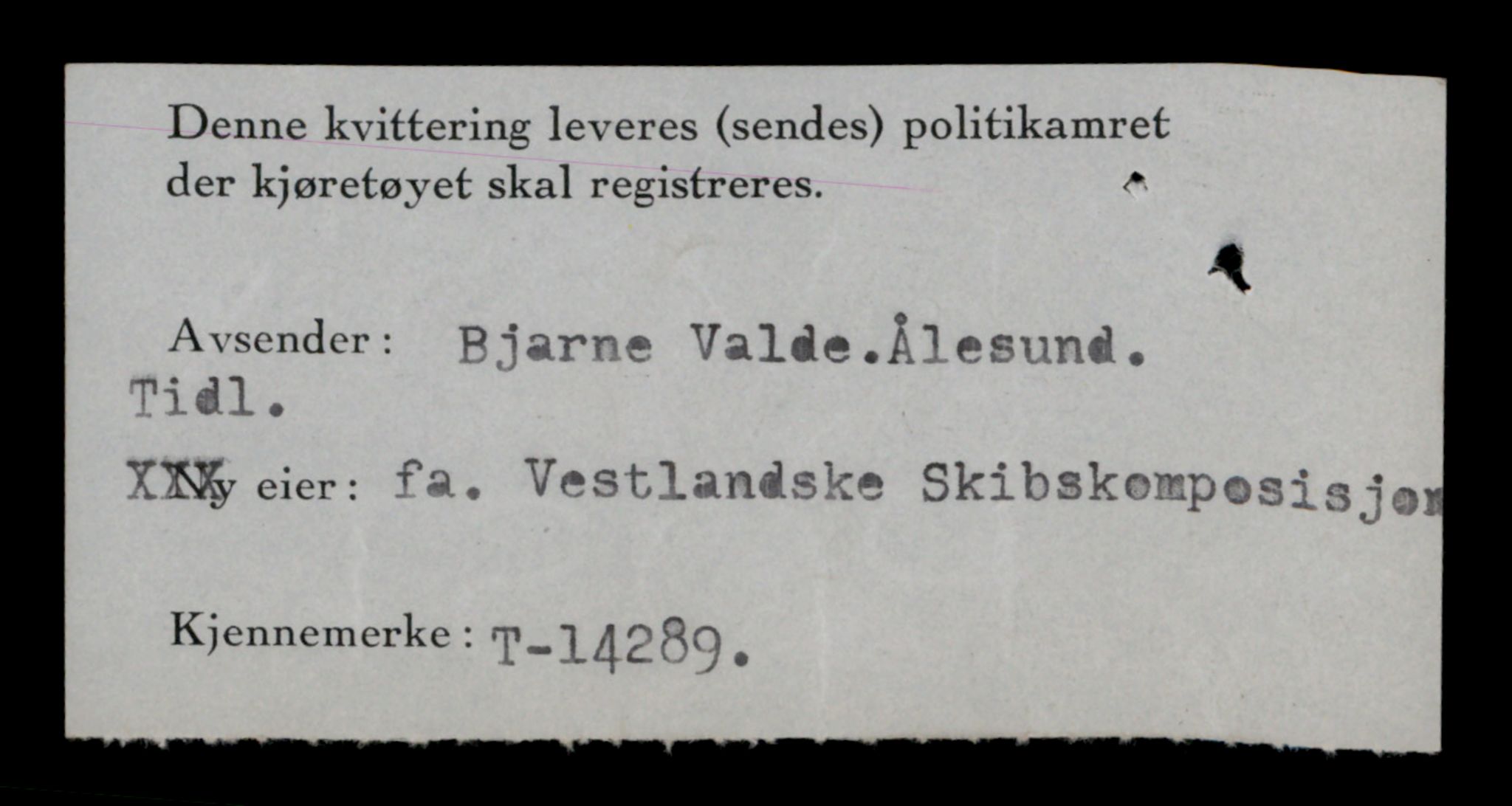 Møre og Romsdal vegkontor - Ålesund trafikkstasjon, SAT/A-4099/F/Fe/L0044: Registreringskort for kjøretøy T 14205 - T 14319, 1927-1998, p. 2484