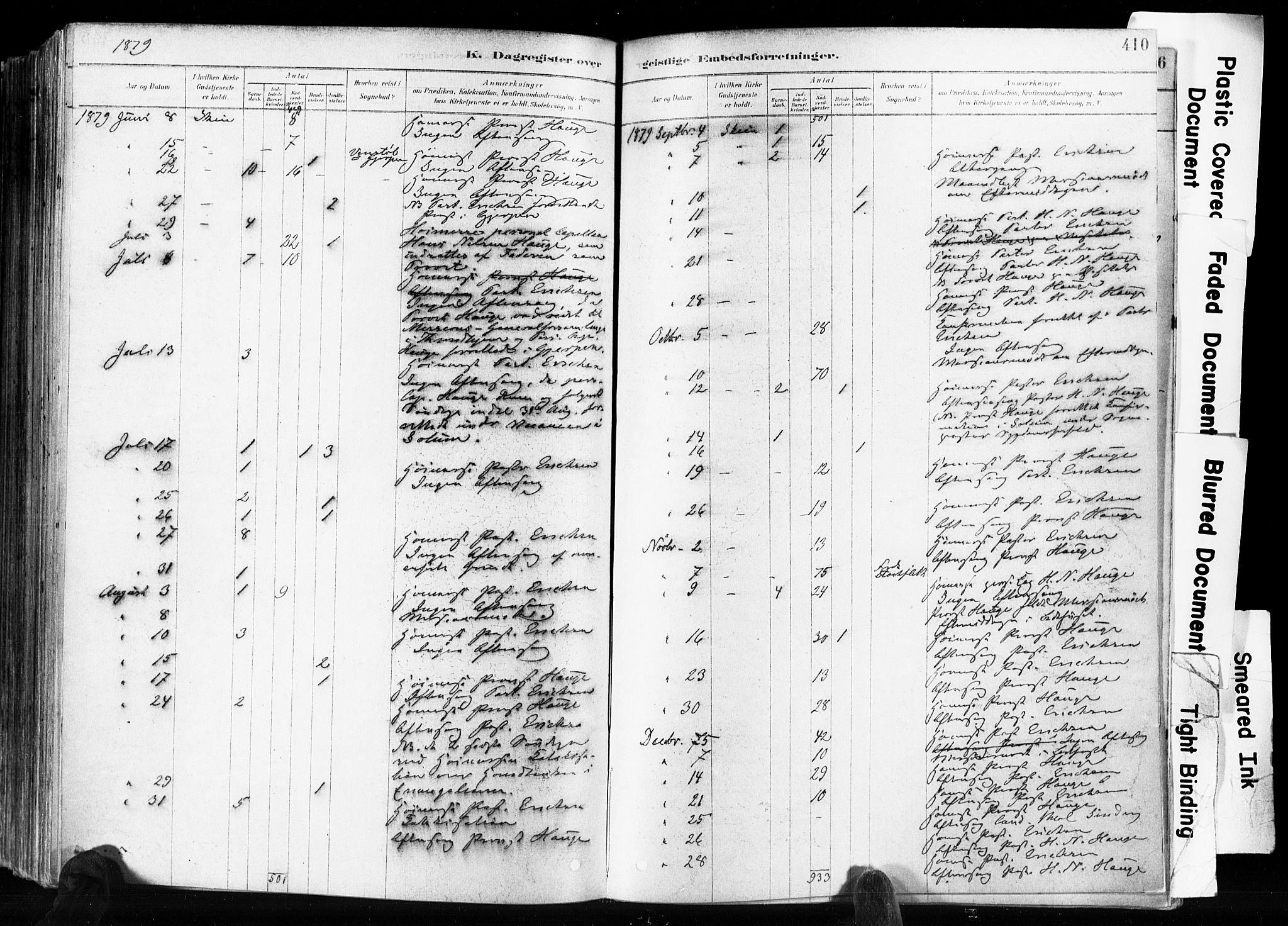 Skien kirkebøker, SAKO/A-302/F/Fa/L0009: Parish register (official) no. 9, 1878-1890, p. 410