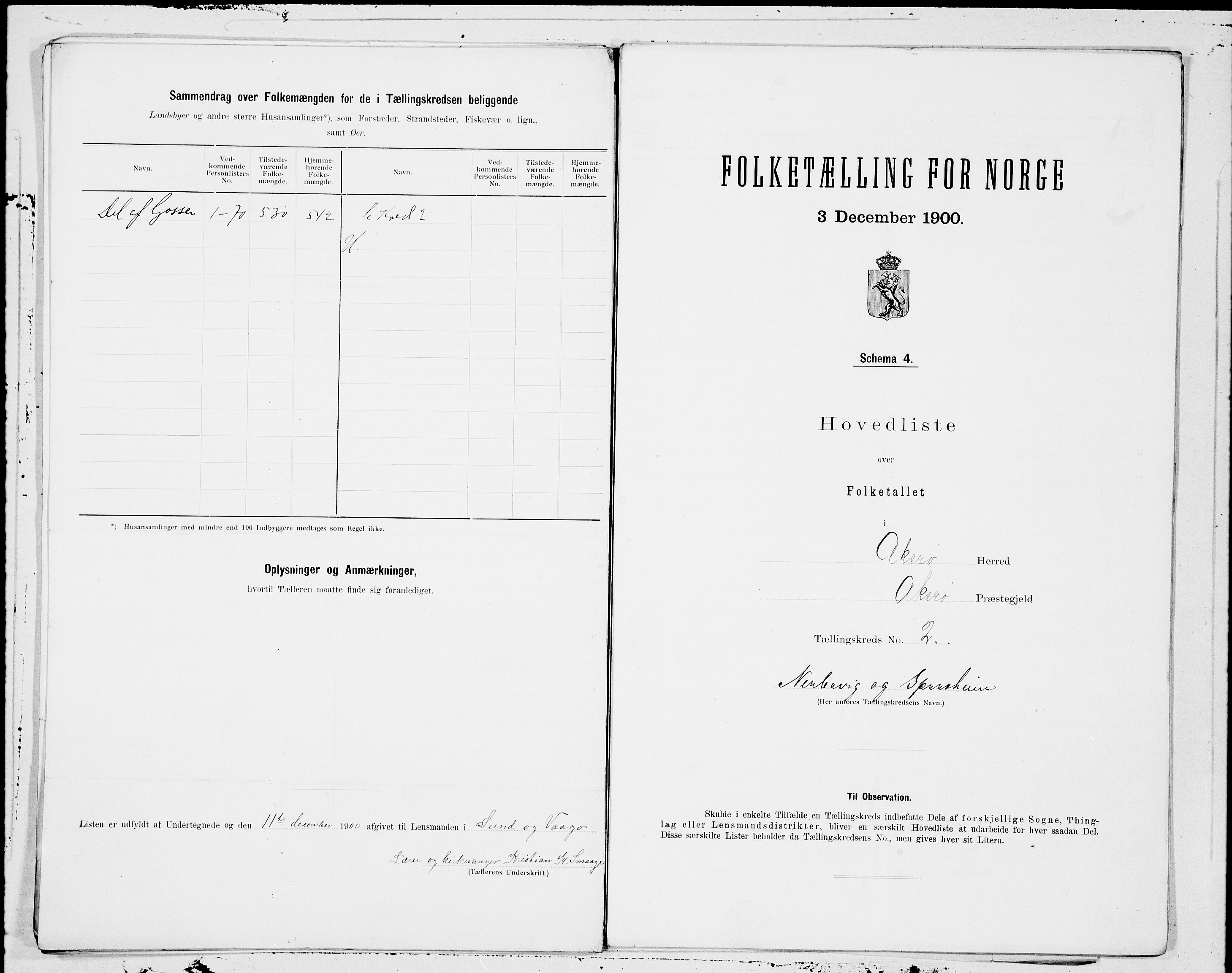 SAT, 1900 census for Aukra, 1900, p. 4