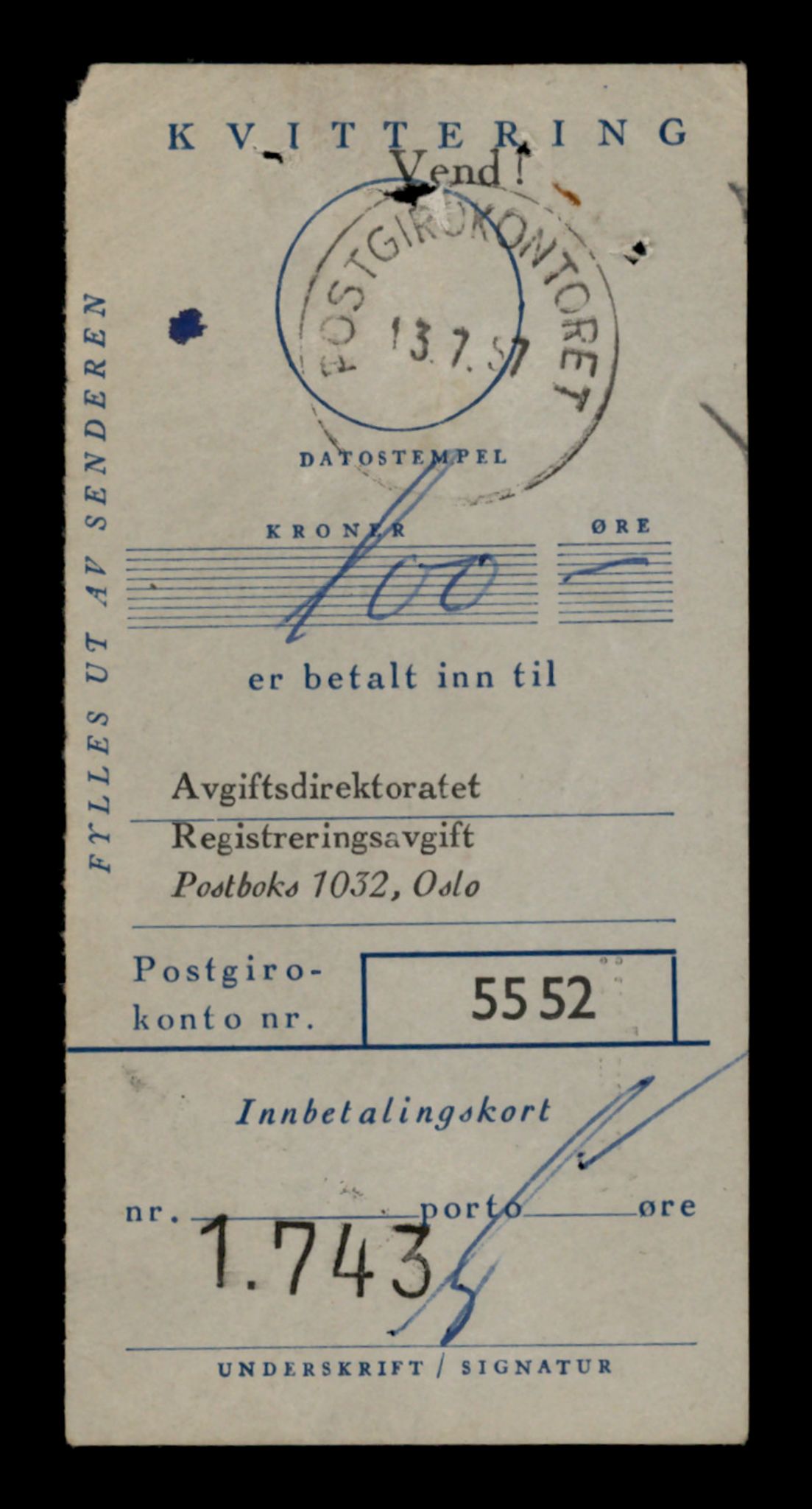 Møre og Romsdal vegkontor - Ålesund trafikkstasjon, SAT/A-4099/F/Fe/L0026: Registreringskort for kjøretøy T 11046 - T 11160, 1927-1998, p. 2525