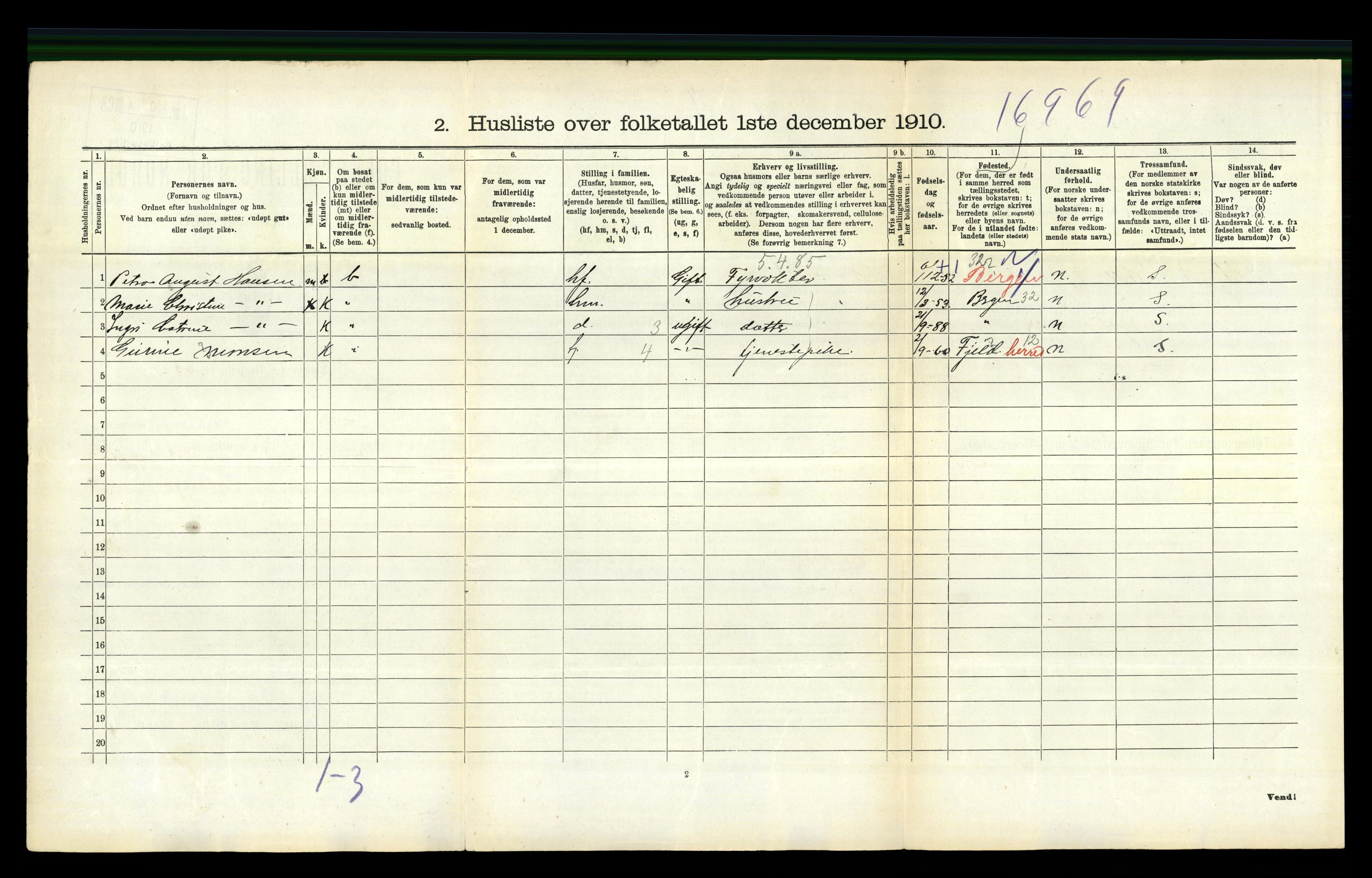 RA, 1910 census for Skåre, 1910, p. 479