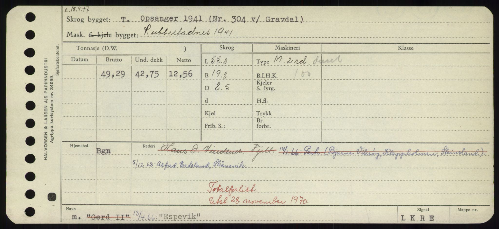 Sjøfartsdirektoratet med forløpere, Skipsmålingen, AV/RA-S-1627/H/Hd/L0009: Fartøy, E, p. 539