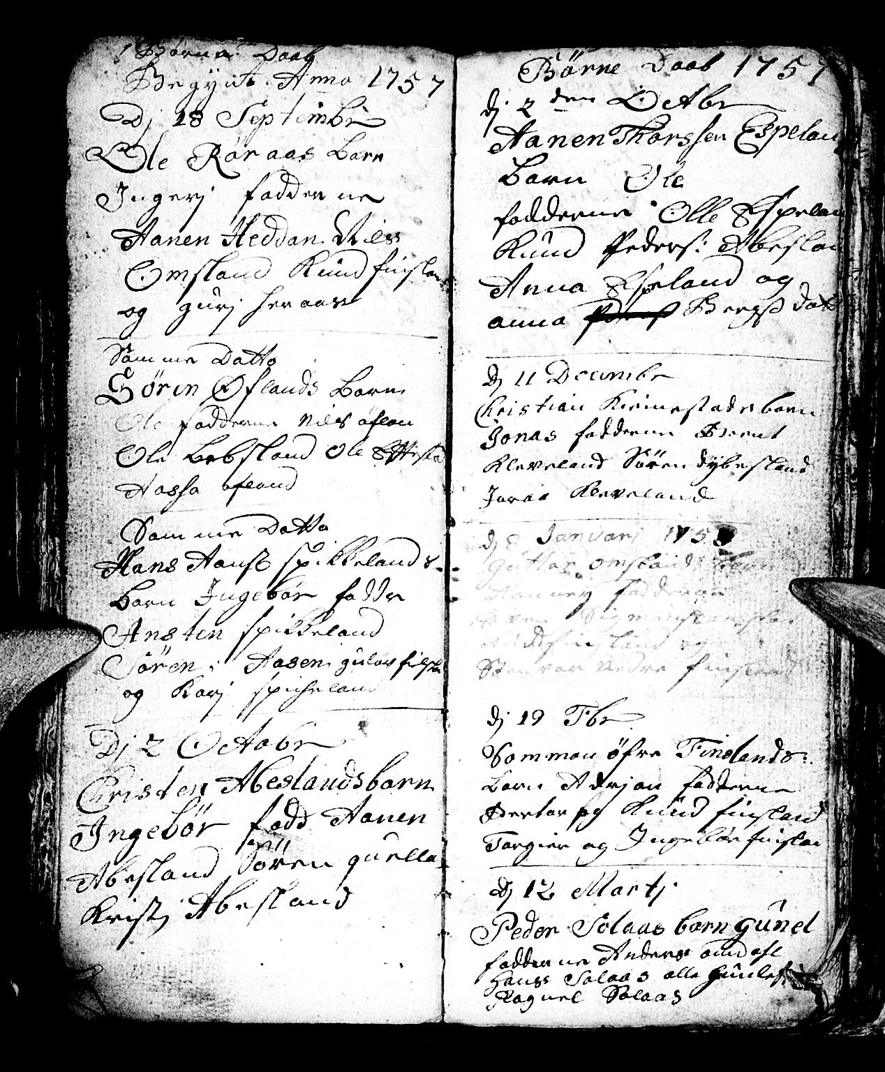 Bjelland sokneprestkontor, SAK/1111-0005/F/Fb/Fbb/L0001: Parish register (copy) no. B 1, 1732-1782, p. 52