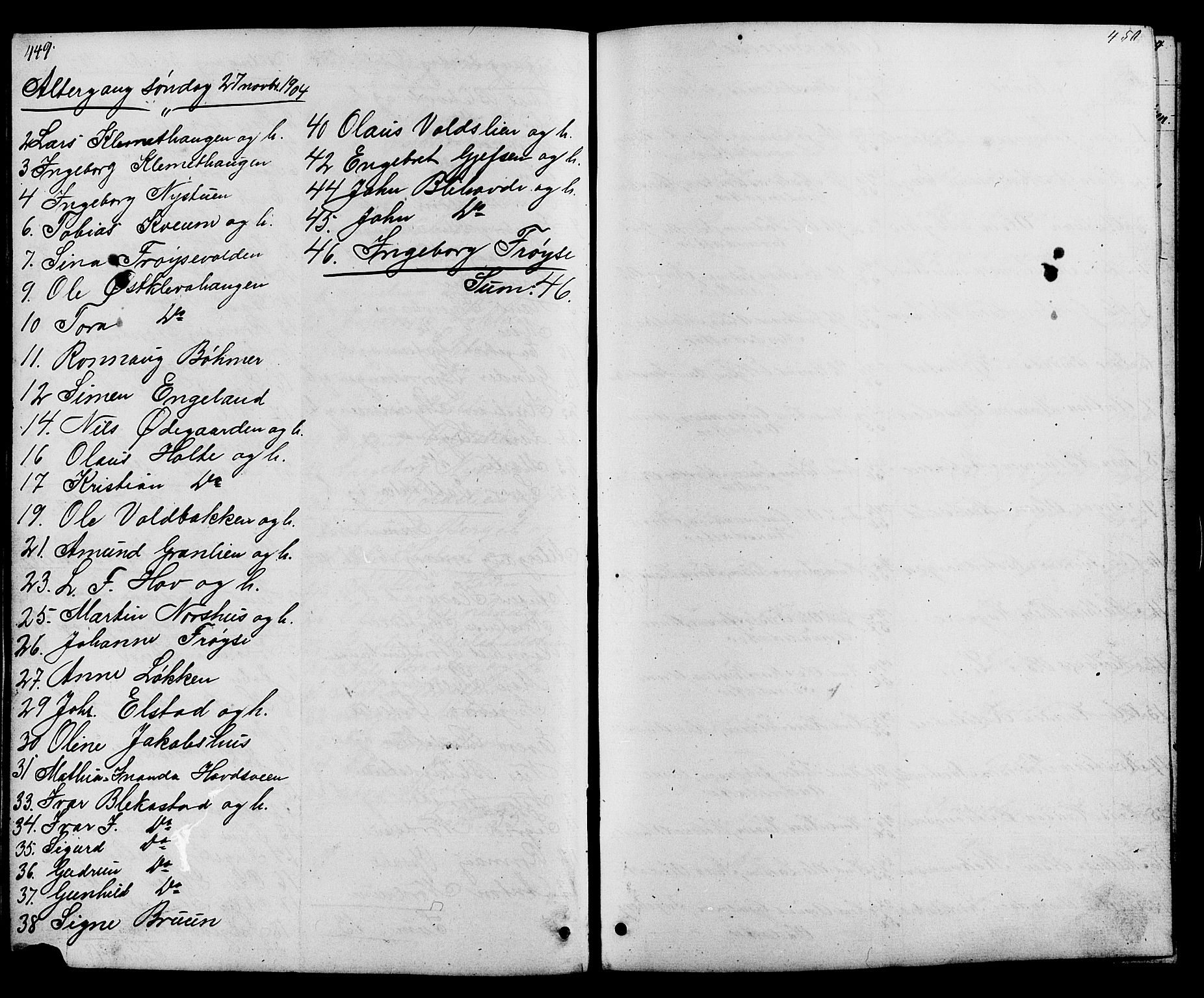 Østre Gausdal prestekontor, SAH/PREST-092/H/Ha/Hab/L0001: Parish register (copy) no. 1, 1863-1893, p. 449-450