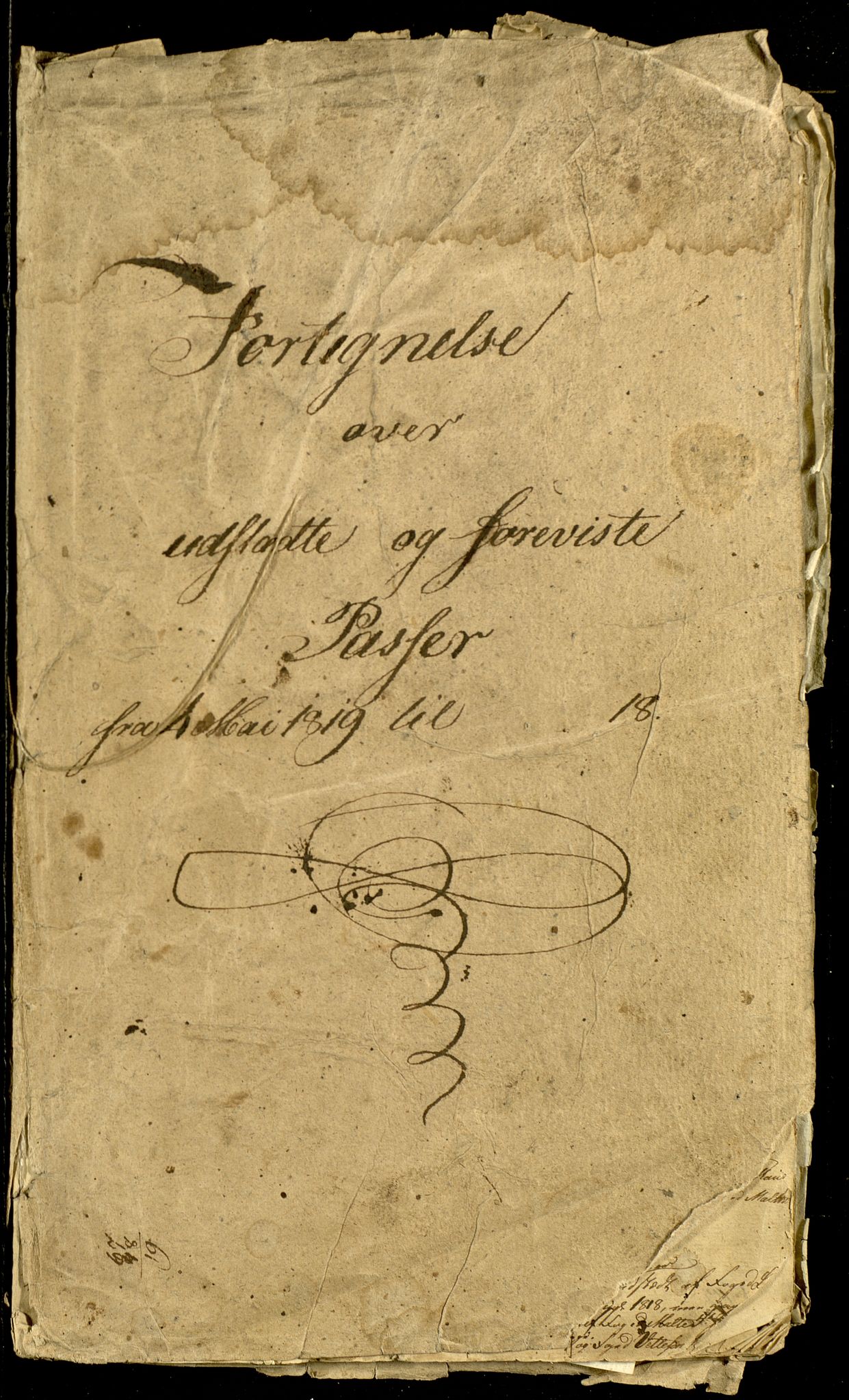 Toten fogderi, SAH/FOGDO-001/L/Lb/Lba/L0001/0001: Passprotokoller og innleverte pass / Passprotokoll, 1819-1826