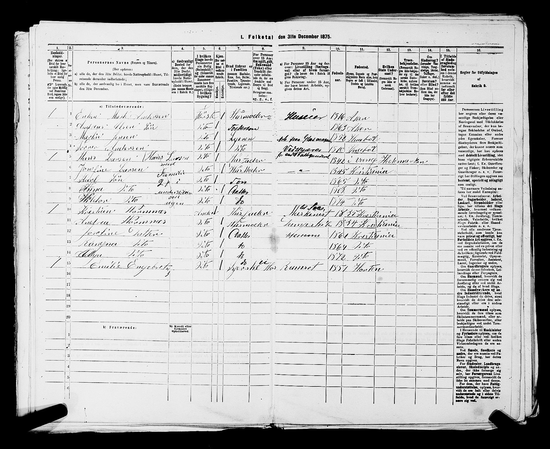 RA, 1875 census for 0301 Kristiania, 1875, p. 8773