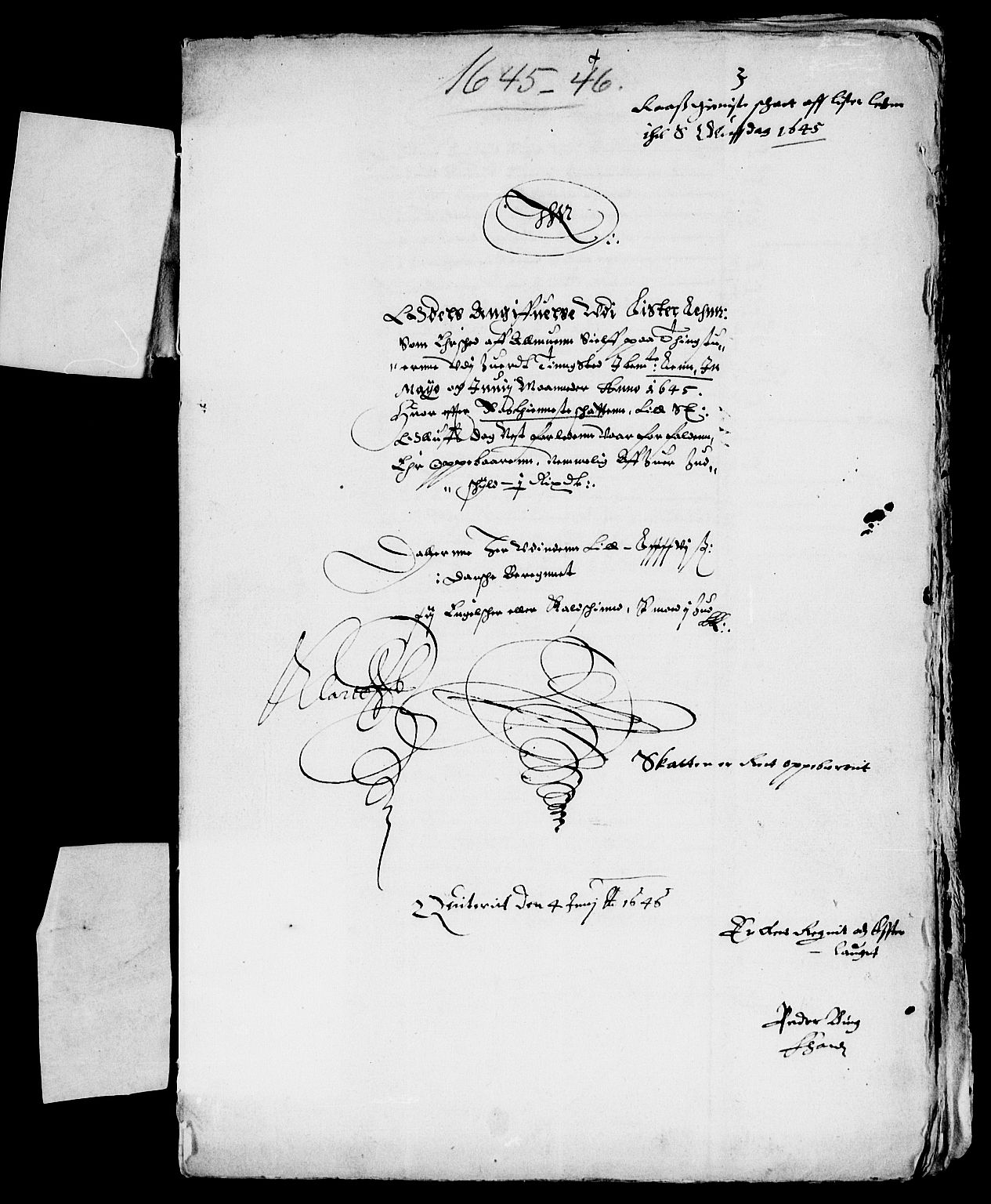 Rentekammeret inntil 1814, Reviderte regnskaper, Lensregnskaper, AV/RA-EA-5023/R/Rb/Rbr/L0016: Lista len, 1645-1647