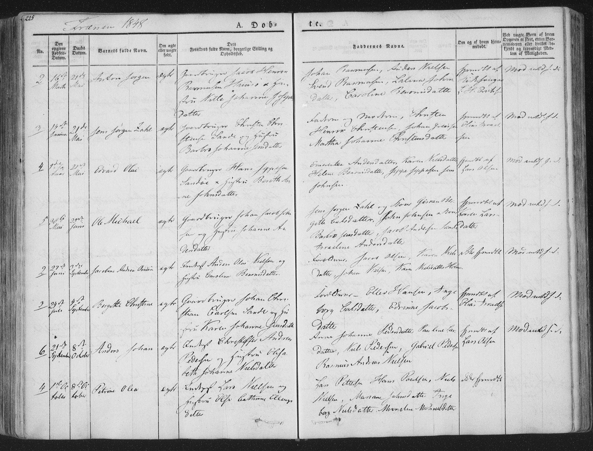 Ministerialprotokoller, klokkerbøker og fødselsregistre - Nordland, SAT/A-1459/839/L0565: Parish register (official) no. 839A02, 1825-1862, p. 225