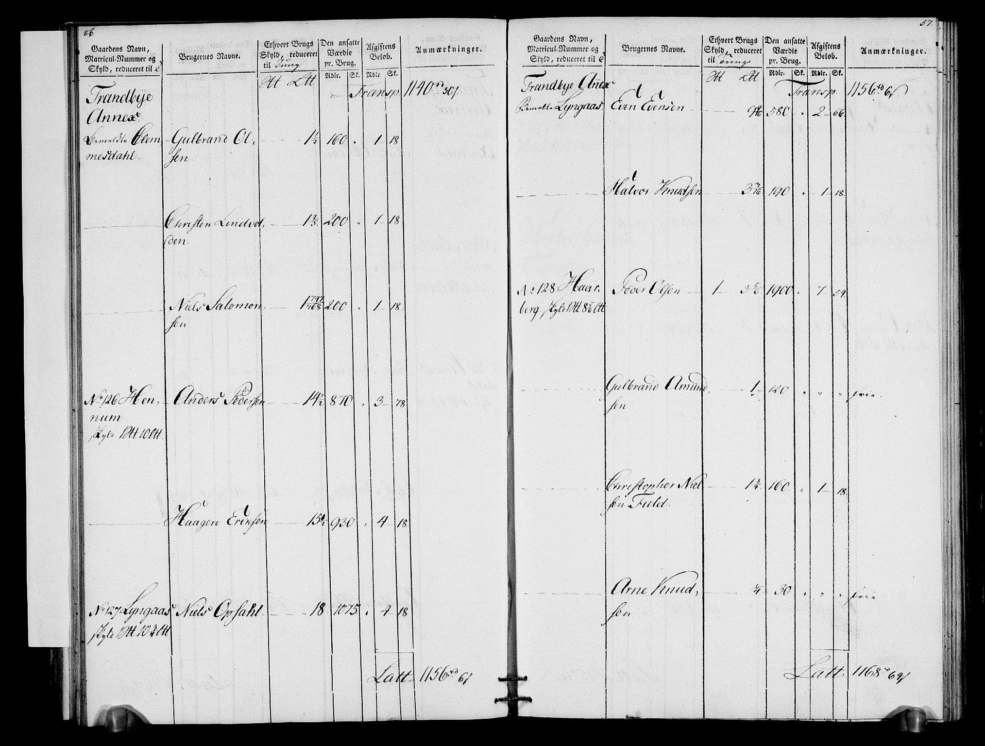 Rentekammeret inntil 1814, Realistisk ordnet avdeling, AV/RA-EA-4070/N/Ne/Nea/L0066: Buskerud fogderi. Oppebørselsregister for Lier, Røyken og Hurum prestegjeld, 1803-1804, p. 32