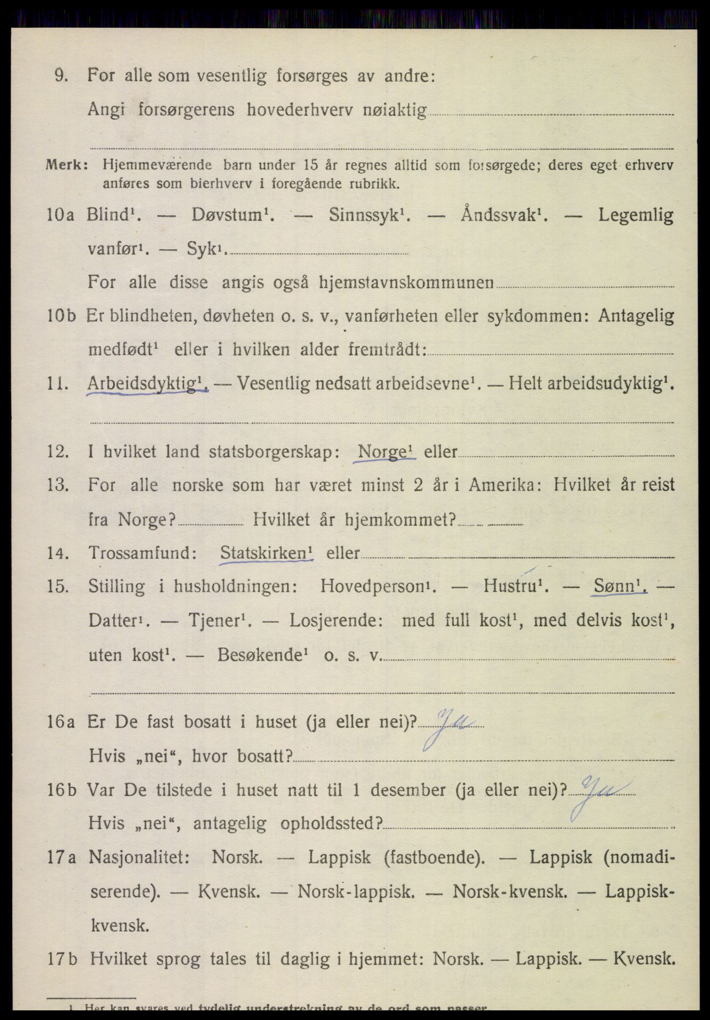 SAT, 1920 census for Kjerringøy, 1920, p. 1342