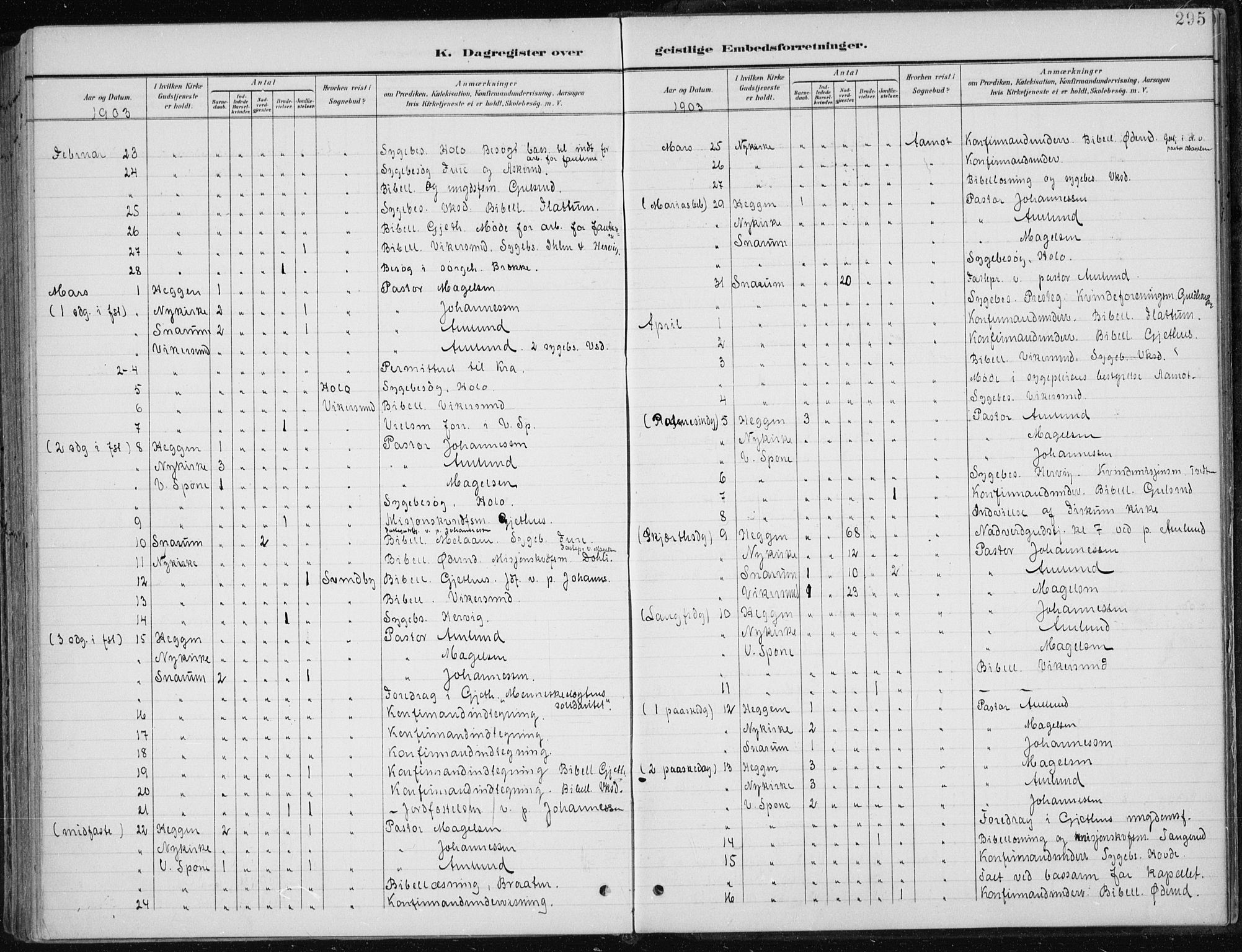 Modum kirkebøker, AV/SAKO-A-234/F/Fa/L0013: Parish register (official) no. 13, 1899-1907, p. 295