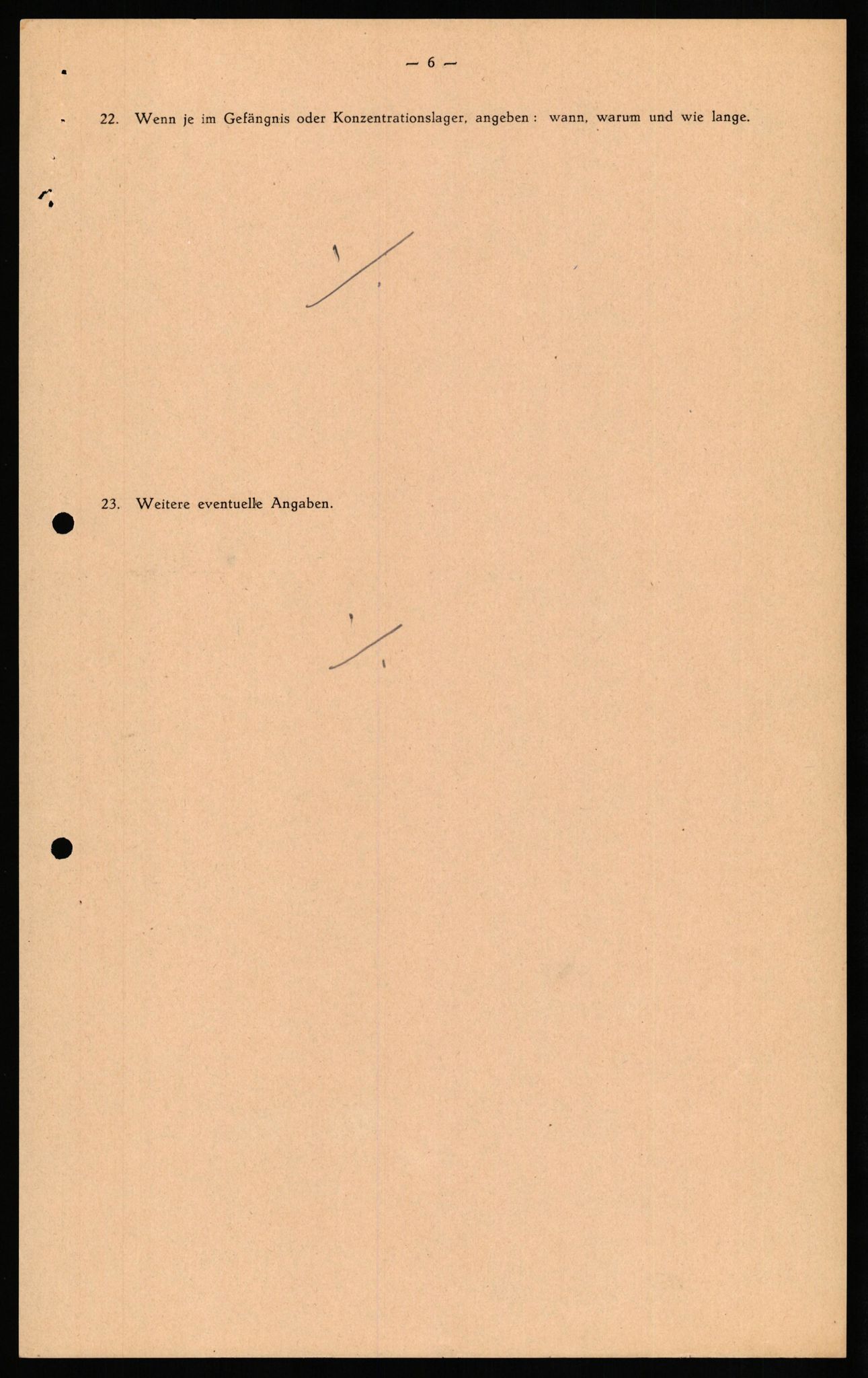 Forsvaret, Forsvarets overkommando II, RA/RAFA-3915/D/Db/L0030: CI Questionaires. Tyske okkupasjonsstyrker i Norge. Tyskere., 1945-1946, p. 103