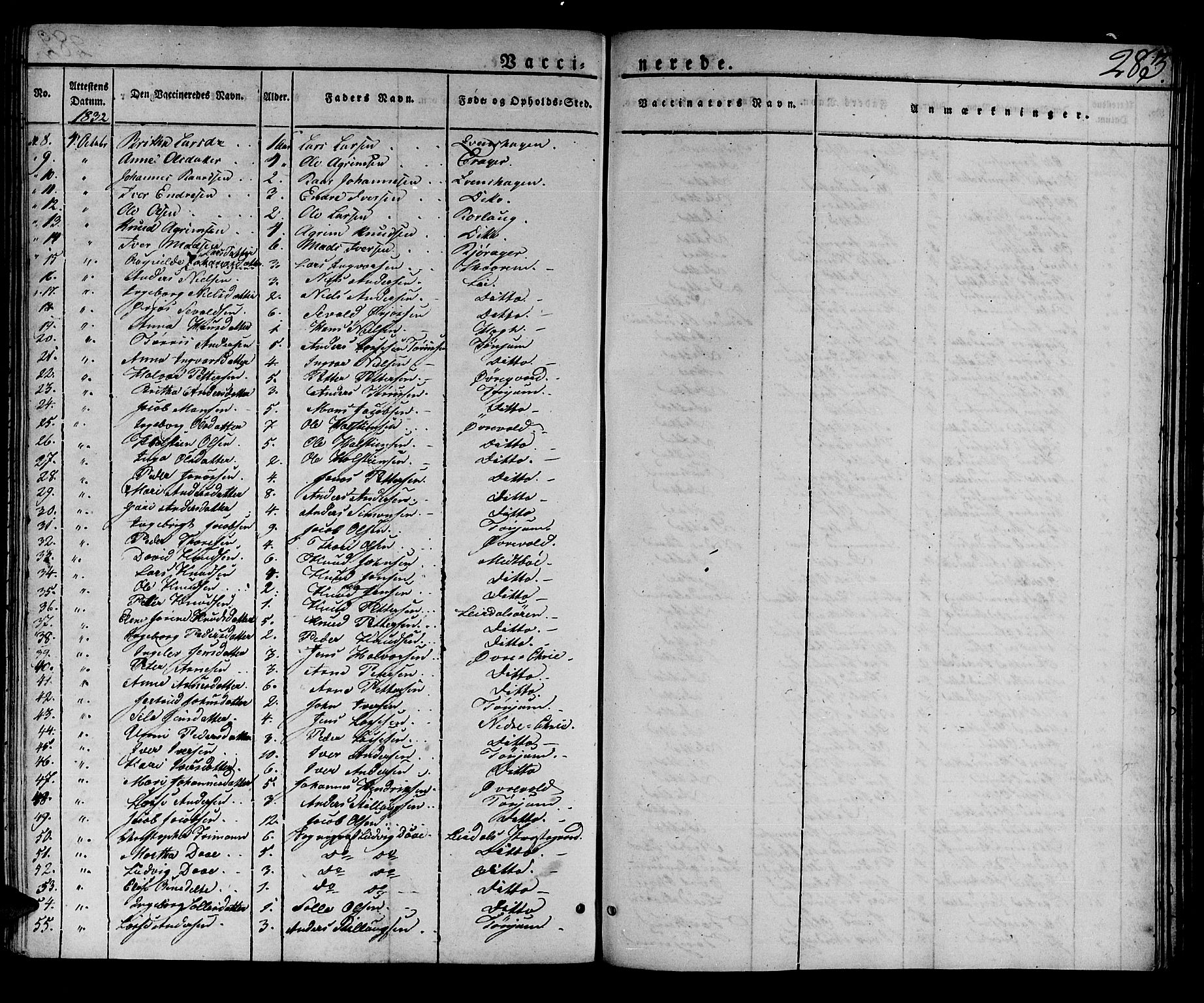 Lærdal sokneprestembete, AV/SAB-A-81201: Parish register (official) no. A 5, 1822-1834, p. 283