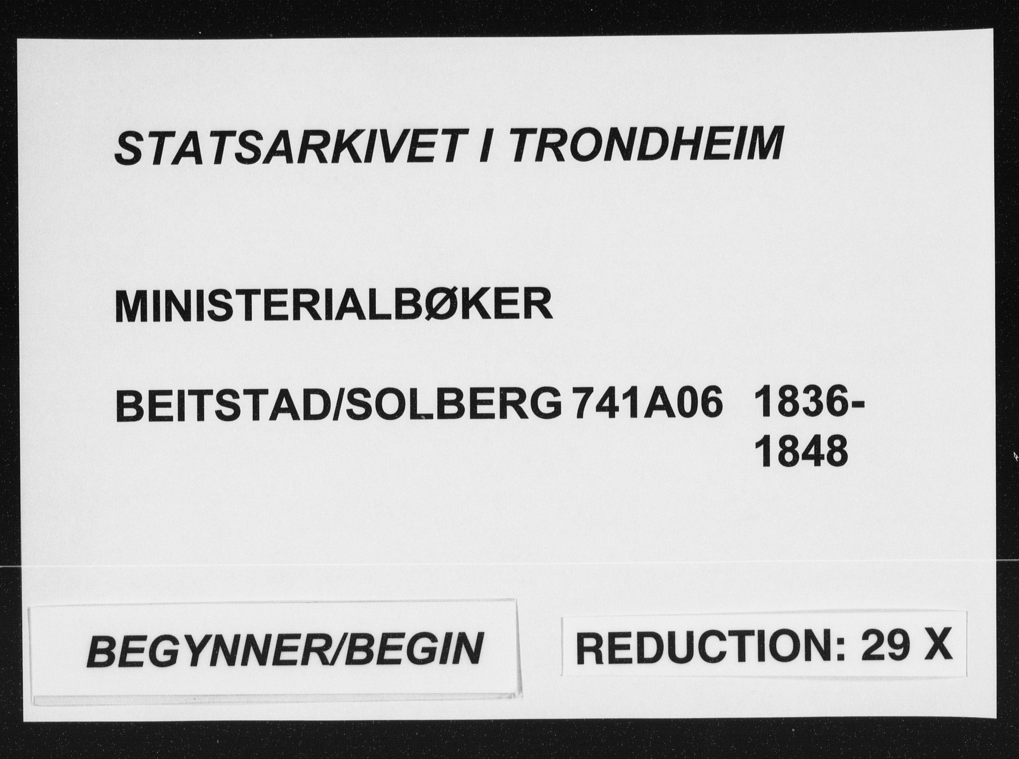 Ministerialprotokoller, klokkerbøker og fødselsregistre - Nord-Trøndelag, AV/SAT-A-1458/741/L0392: Parish register (official) no. 741A06, 1836-1848