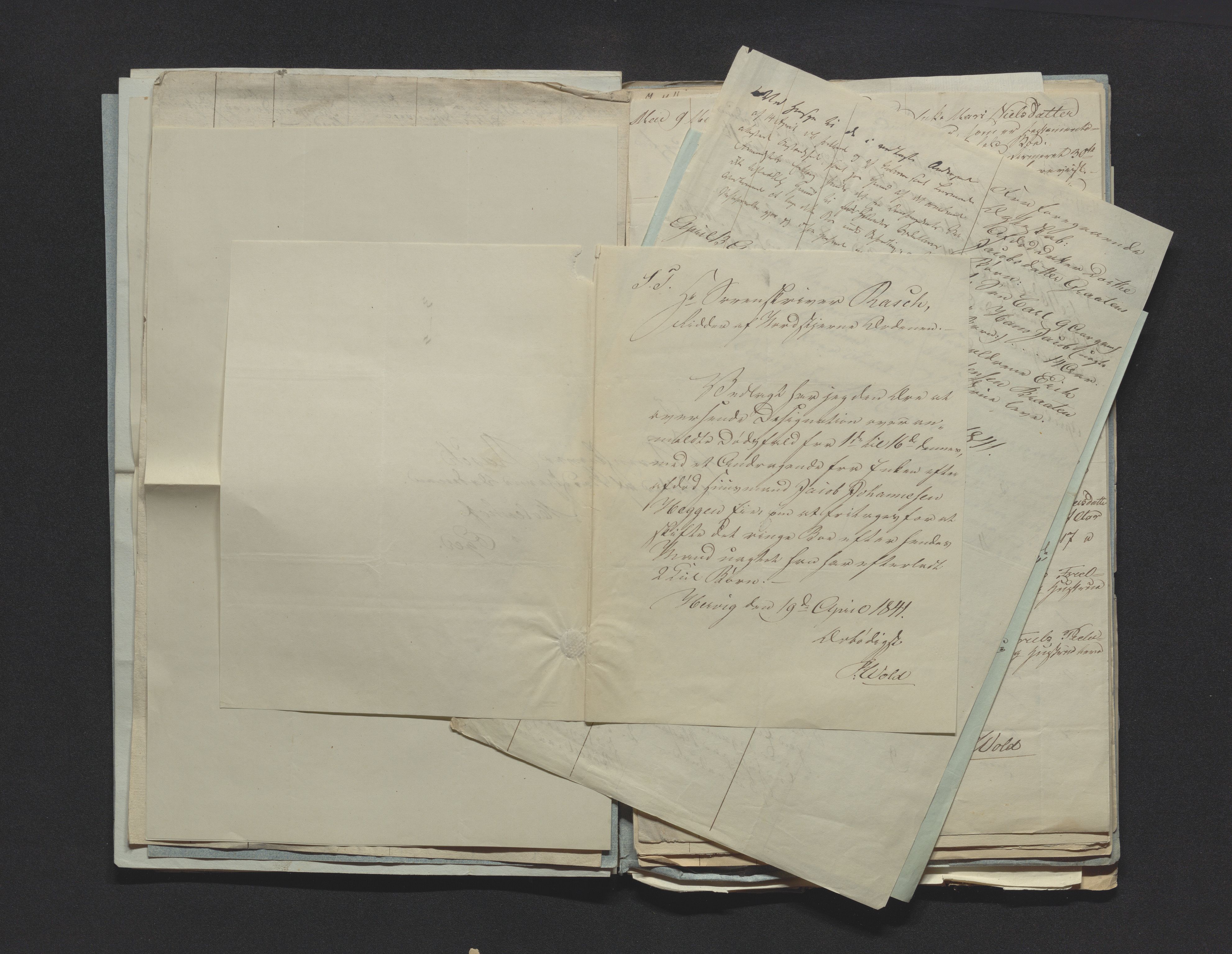 Eiker, Modum og Sigdal sorenskriveri, AV/SAKO-A-123/H/Ha/Hab/L0006: Dødsfallsmeldinger, 1841-1845