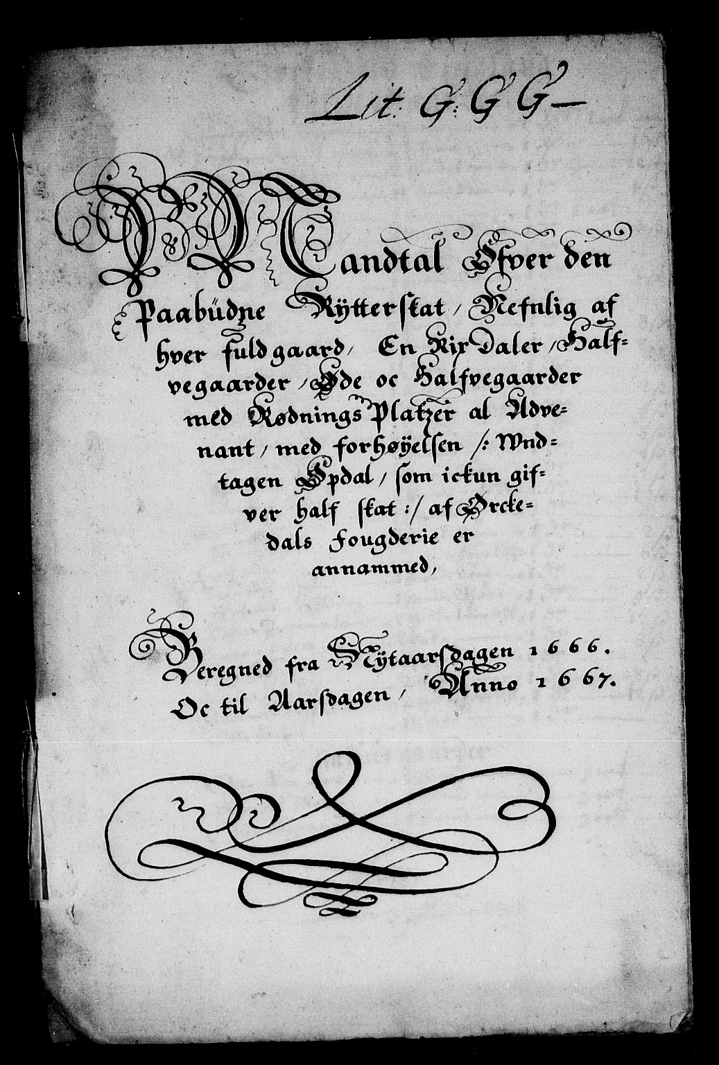 Rentekammeret inntil 1814, Reviderte regnskaper, Stiftamtstueregnskaper, Trondheim stiftamt og Nordland amt, AV/RA-EA-6044/R/Rd/L0018: Trondheim stiftamt, 1666