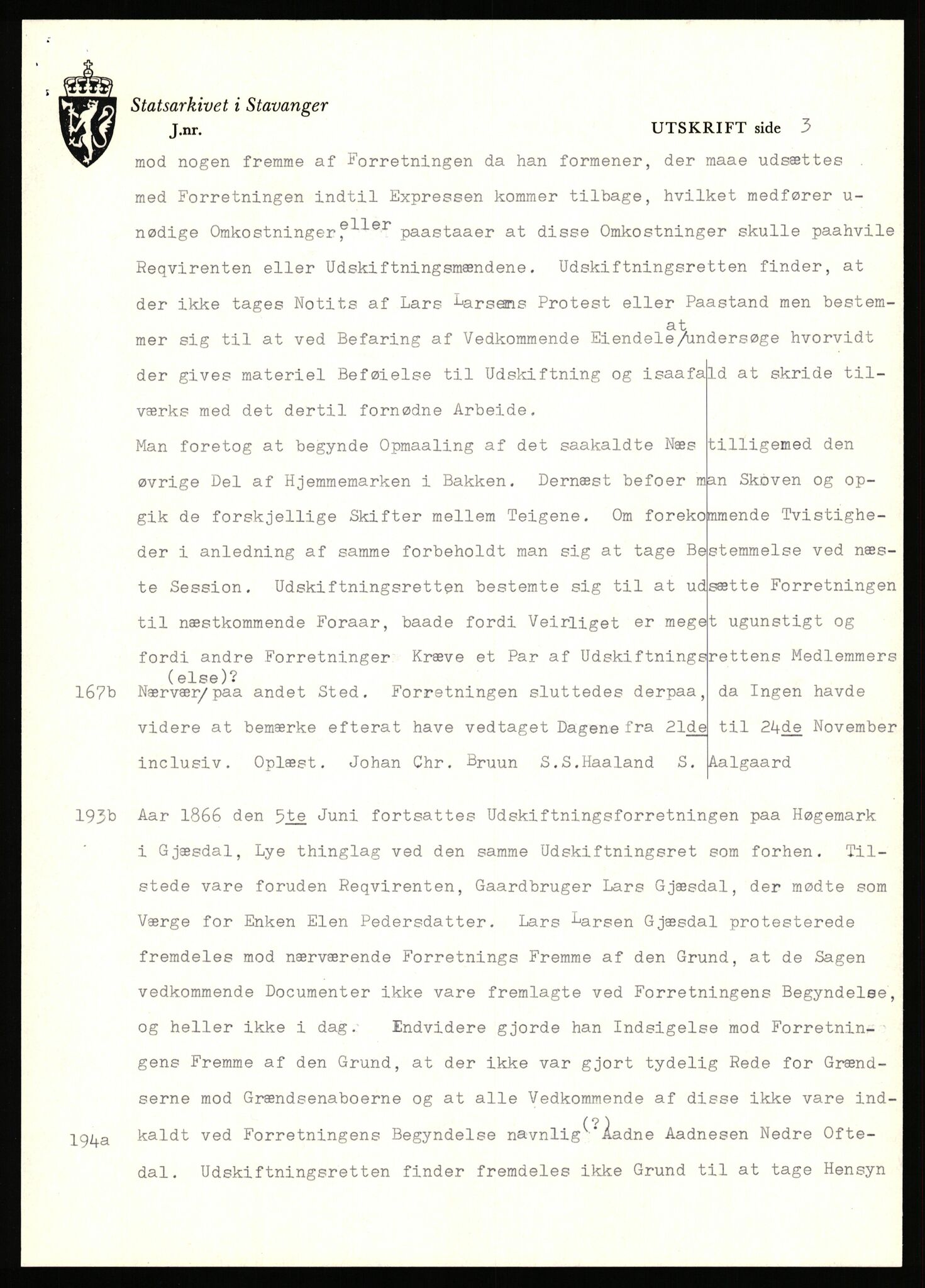 Statsarkivet i Stavanger, SAST/A-101971/03/Y/Yj/L0032: Avskrifter sortert etter gårdsnavn: Hauge øvre - Hausken, 1750-1930, p. 81