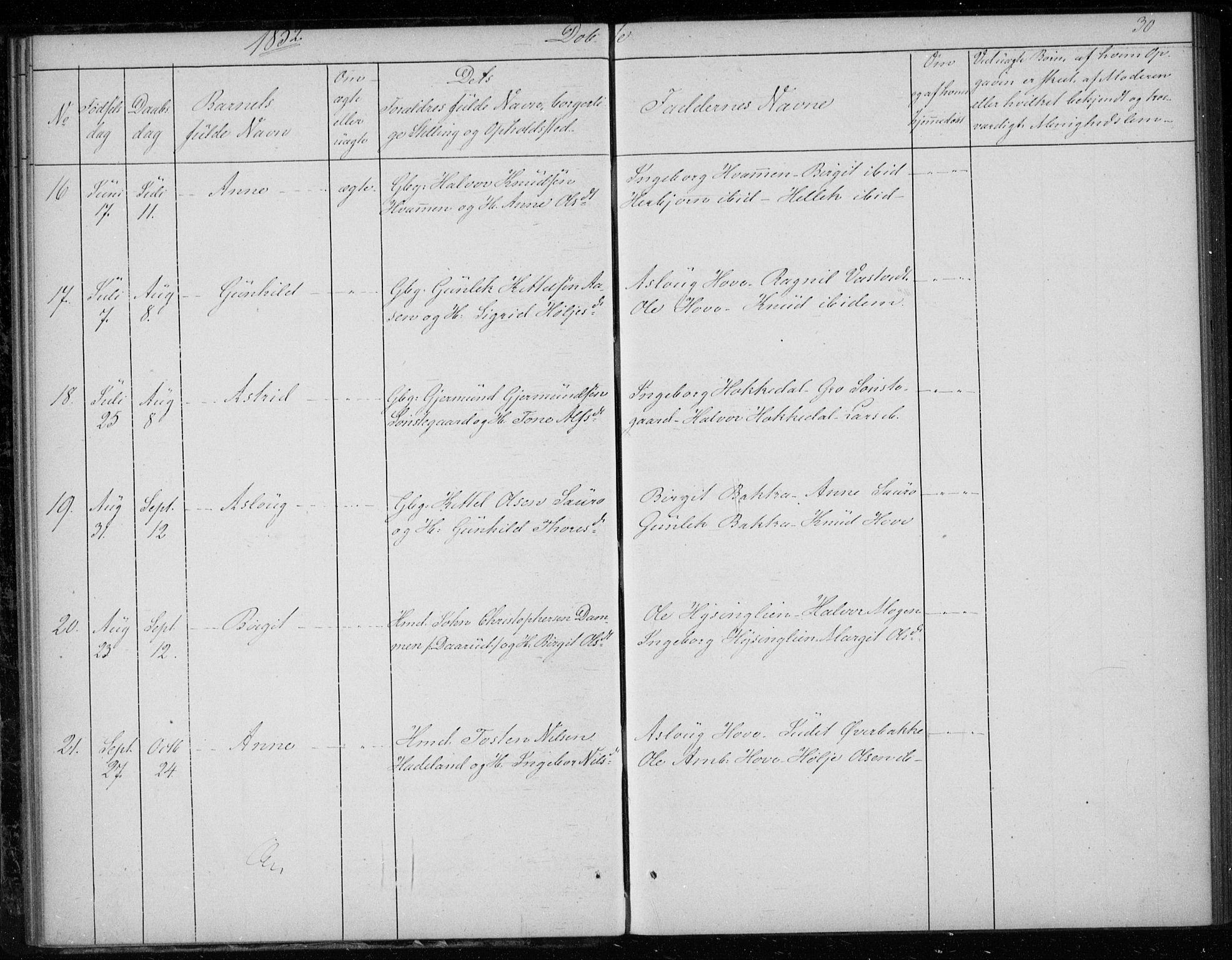 Gransherad kirkebøker, AV/SAKO-A-267/F/Fb/L0003: Parish register (official) no. II 3, 1844-1859, p. 30