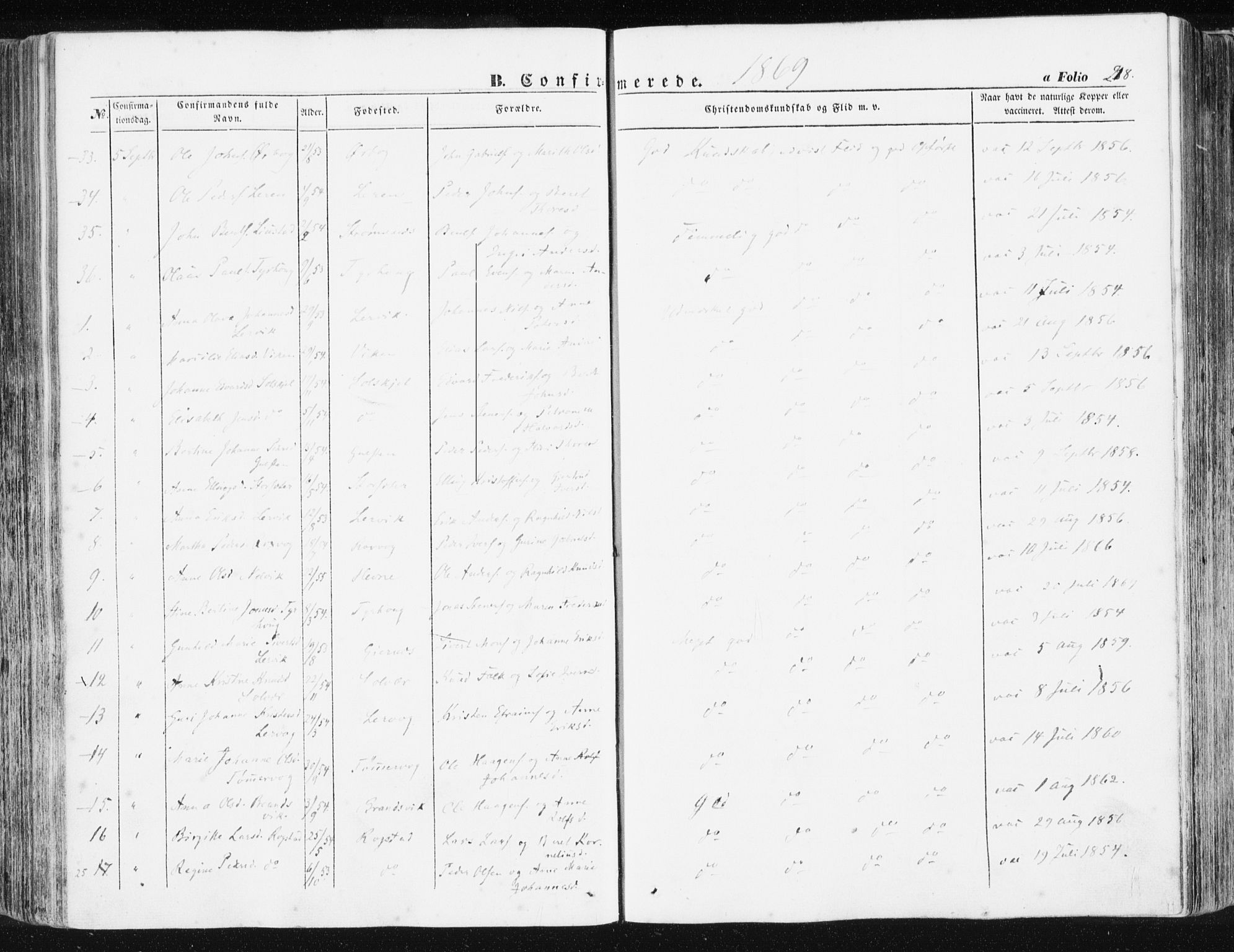 Ministerialprotokoller, klokkerbøker og fødselsregistre - Møre og Romsdal, AV/SAT-A-1454/581/L0937: Parish register (official) no. 581A05, 1853-1872, p. 218