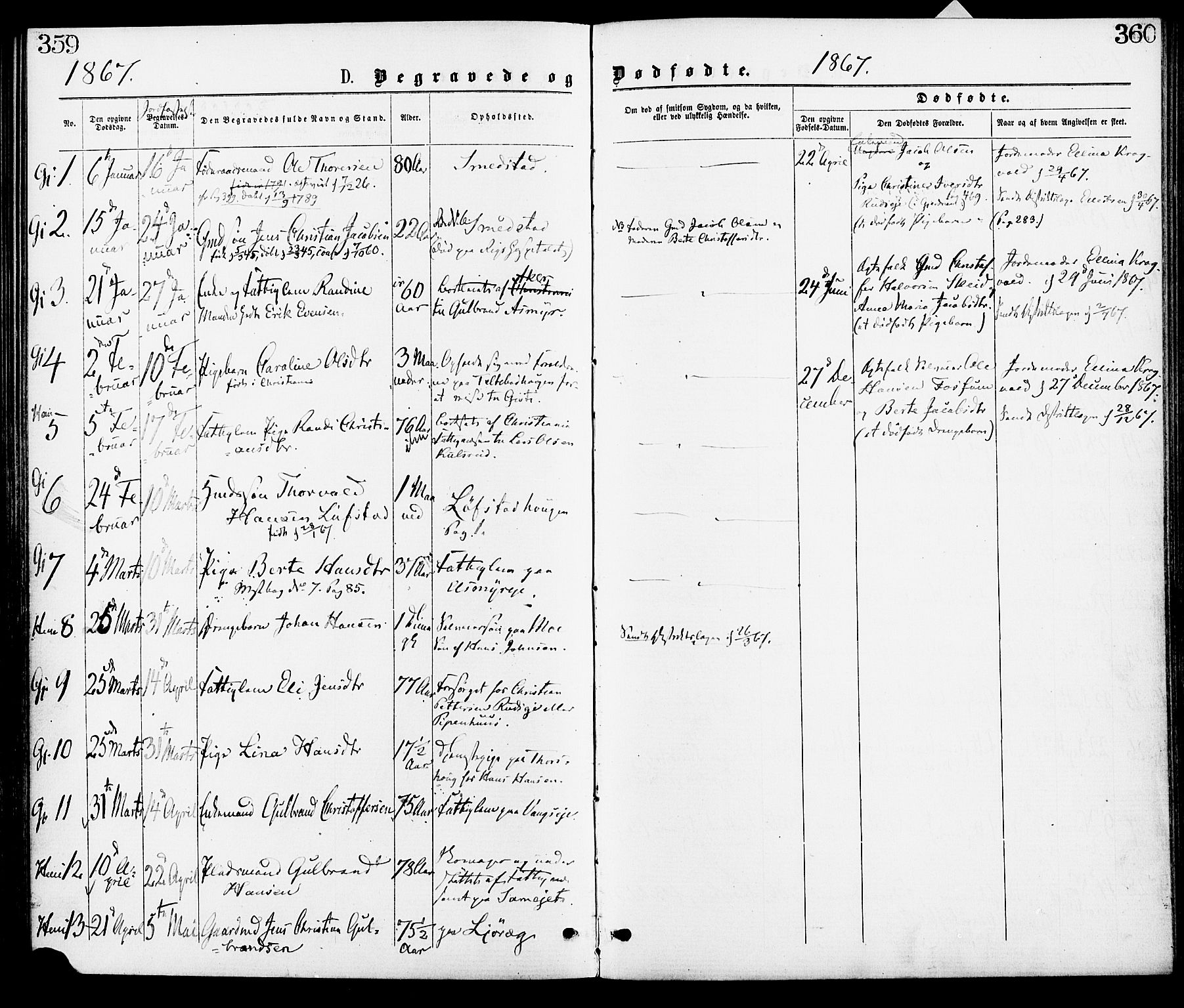 Gjerdrum prestekontor Kirkebøker, AV/SAO-A-10412b/F/Fa/L0008: Parish register (official) no. I 8, 1867-1880, p. 359-360