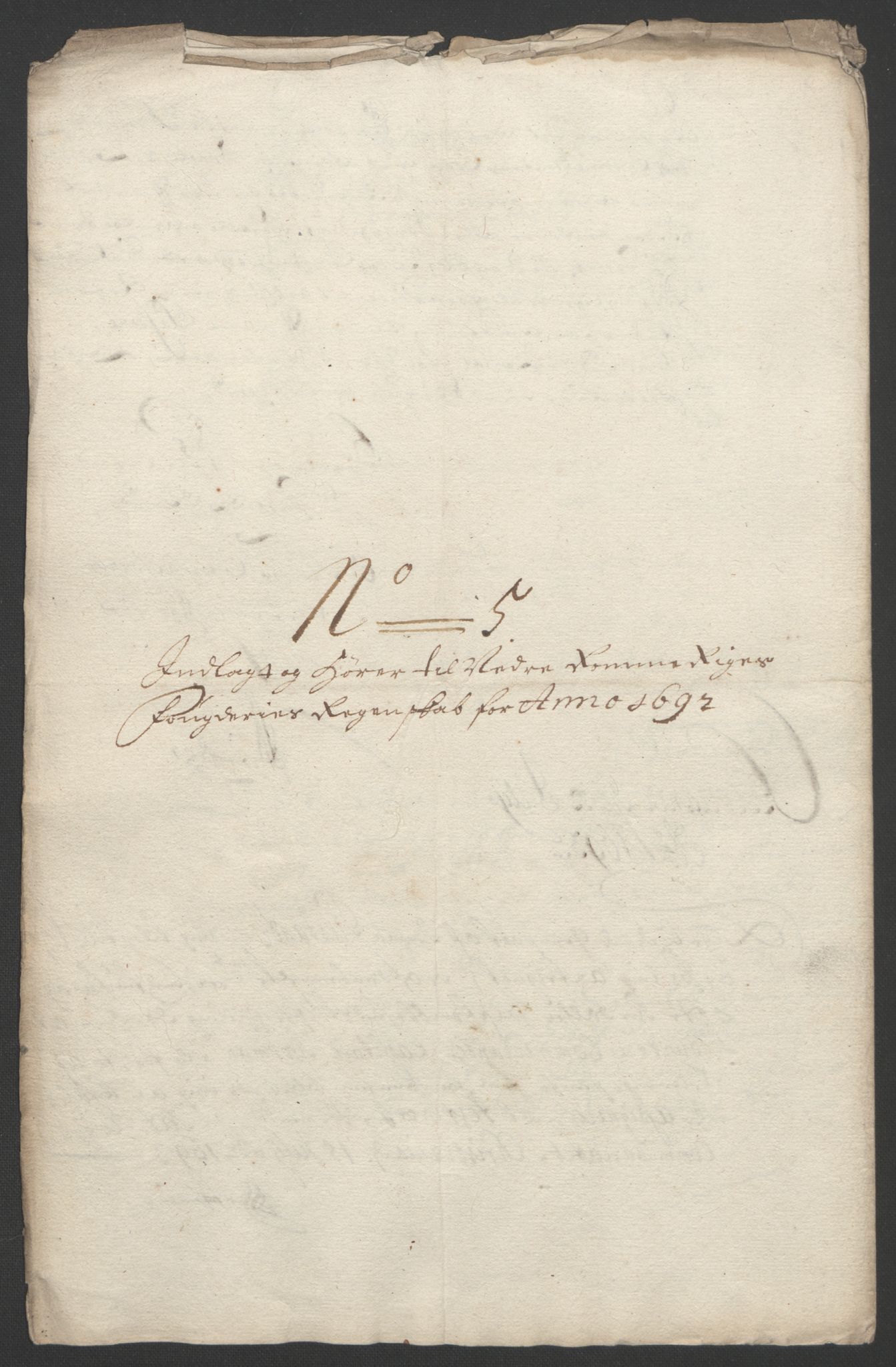 Rentekammeret inntil 1814, Reviderte regnskaper, Fogderegnskap, RA/EA-4092/R11/L0577: Fogderegnskap Nedre Romerike, 1692, p. 275