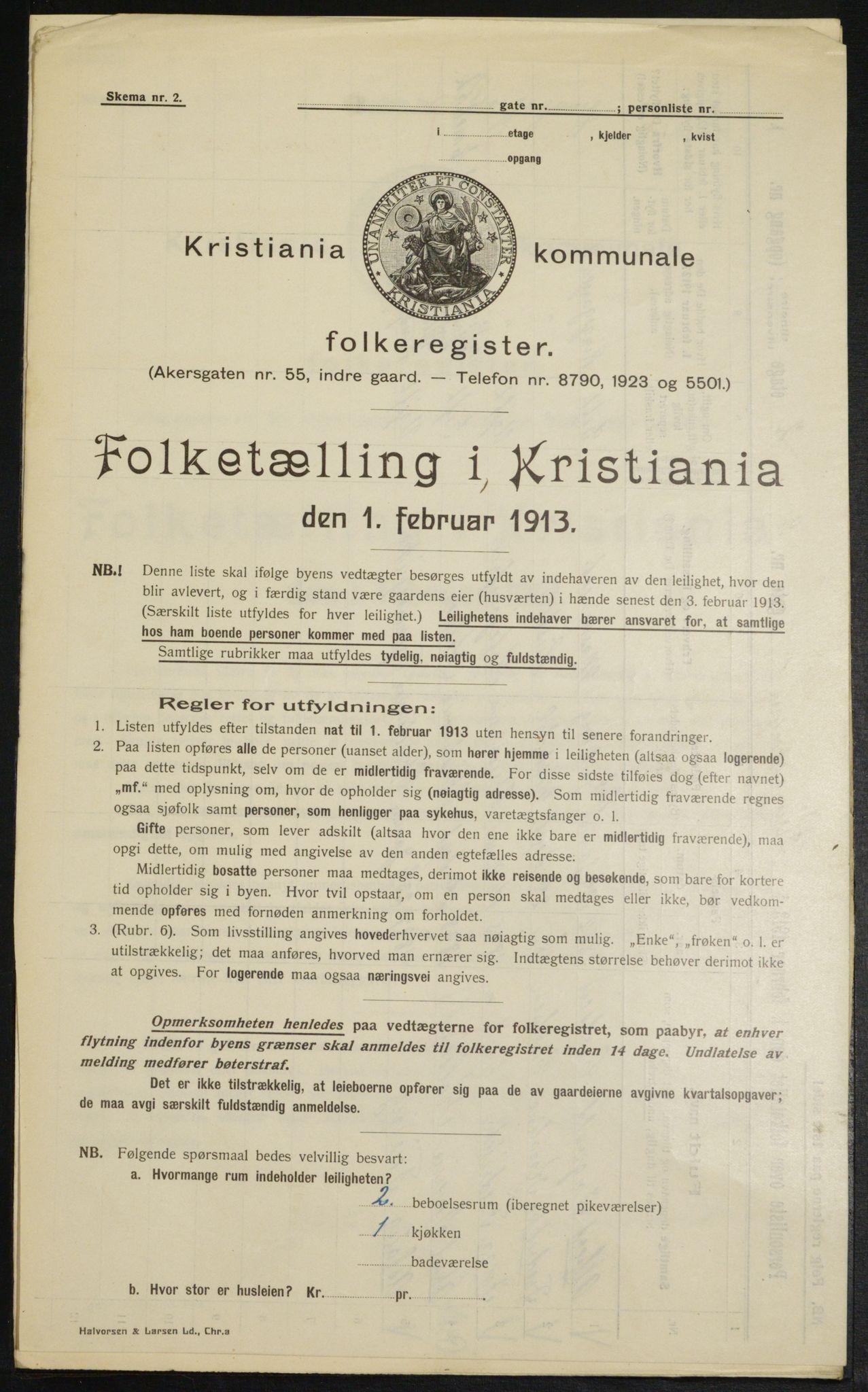 OBA, Municipal Census 1913 for Kristiania, 1913, p. 83195