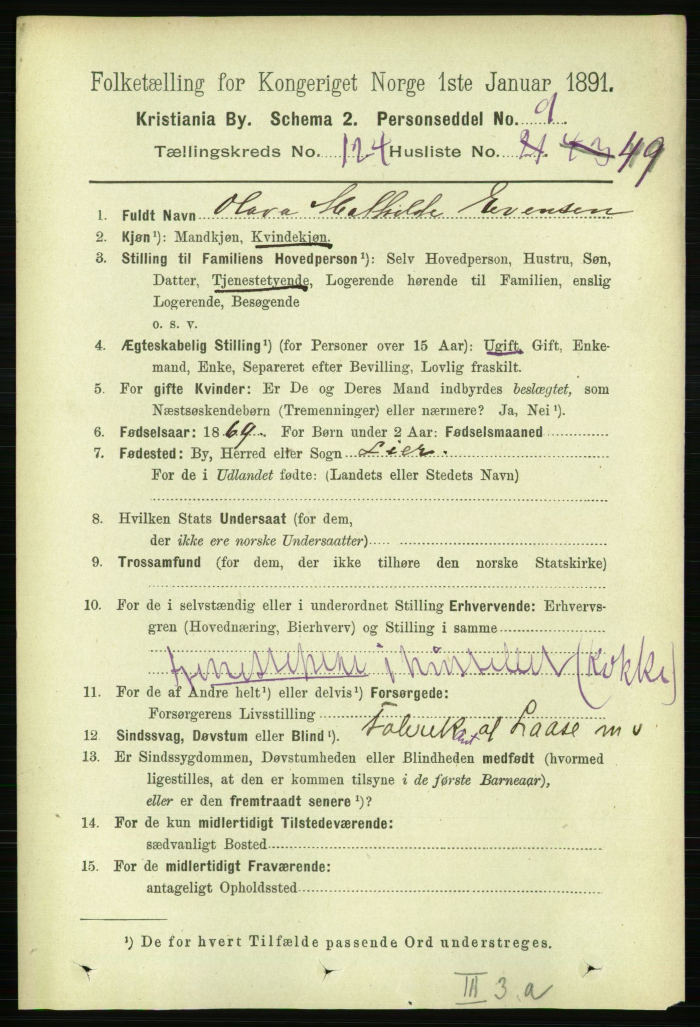 RA, 1891 census for 0301 Kristiania, 1891, p. 66203