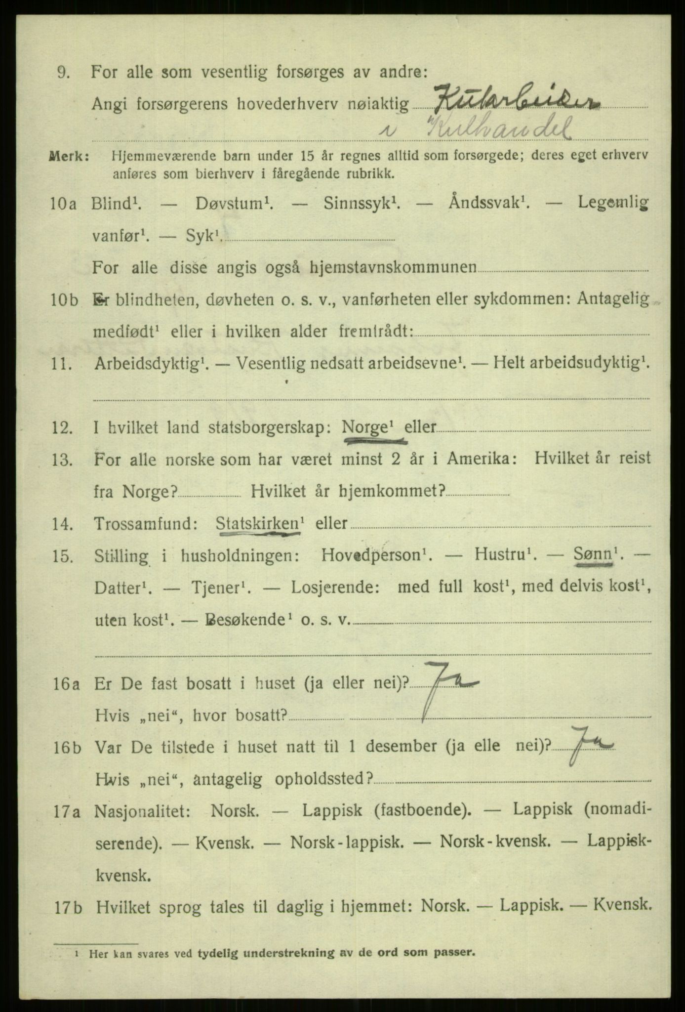 SATØ, 1920 census for Tromsø, 1920, p. 11752