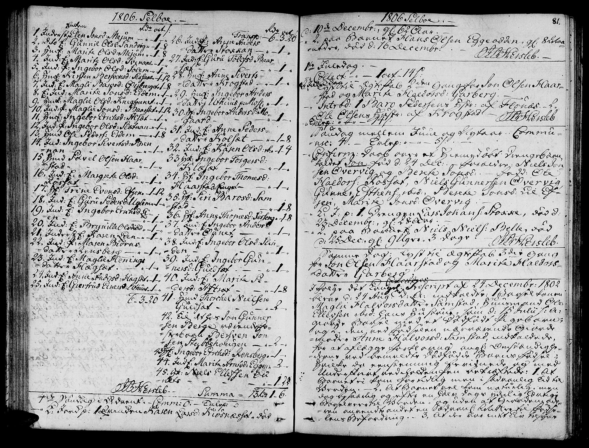 Ministerialprotokoller, klokkerbøker og fødselsregistre - Sør-Trøndelag, SAT/A-1456/695/L1140: Parish register (official) no. 695A03, 1801-1815, p. 81
