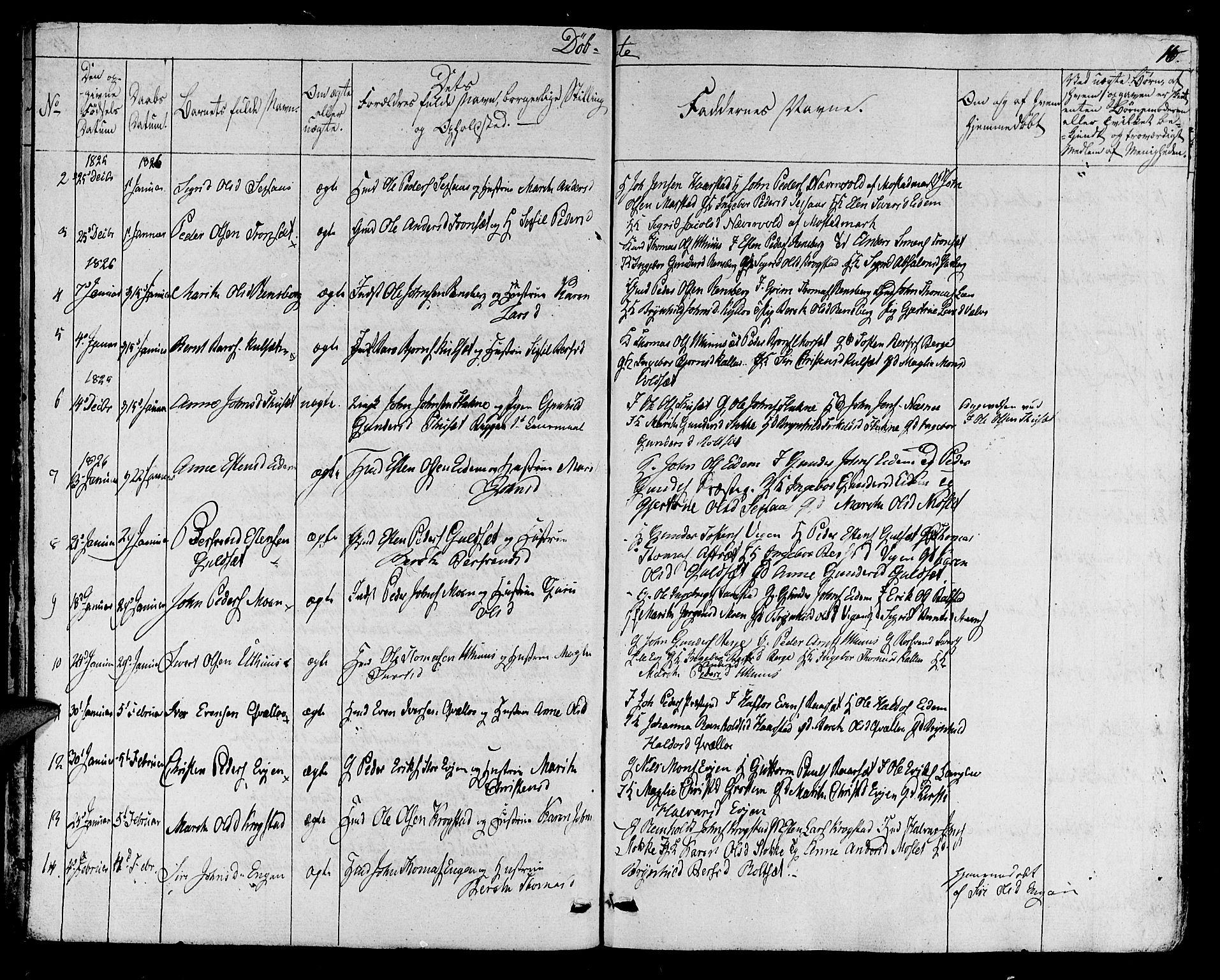 Ministerialprotokoller, klokkerbøker og fødselsregistre - Sør-Trøndelag, SAT/A-1456/695/L1143: Parish register (official) no. 695A05 /1, 1824-1842, p. 16