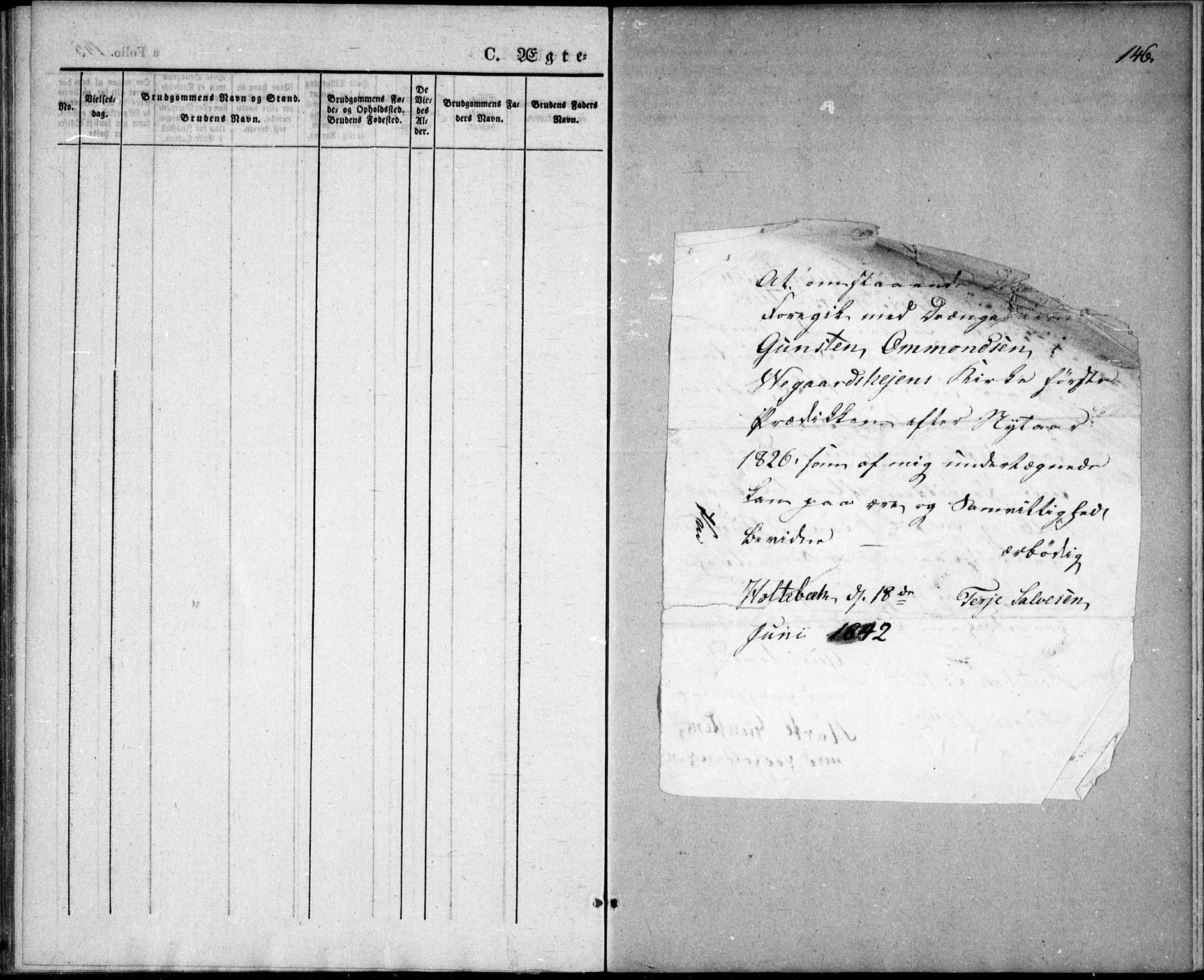 Gjerstad sokneprestkontor, AV/SAK-1111-0014/F/Fa/Fab/L0002: Parish register (official) no. A 2, 1835-1852, p. 146