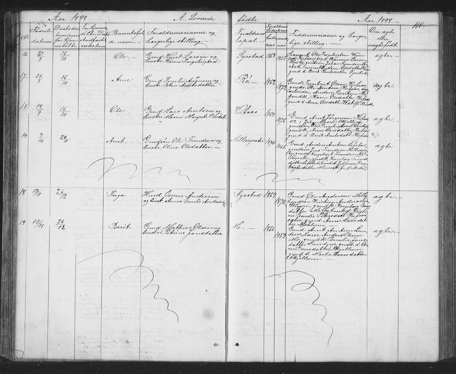 Ministerialprotokoller, klokkerbøker og fødselsregistre - Sør-Trøndelag, SAT/A-1456/667/L0798: Parish register (copy) no. 667C03, 1867-1929, p. 110
