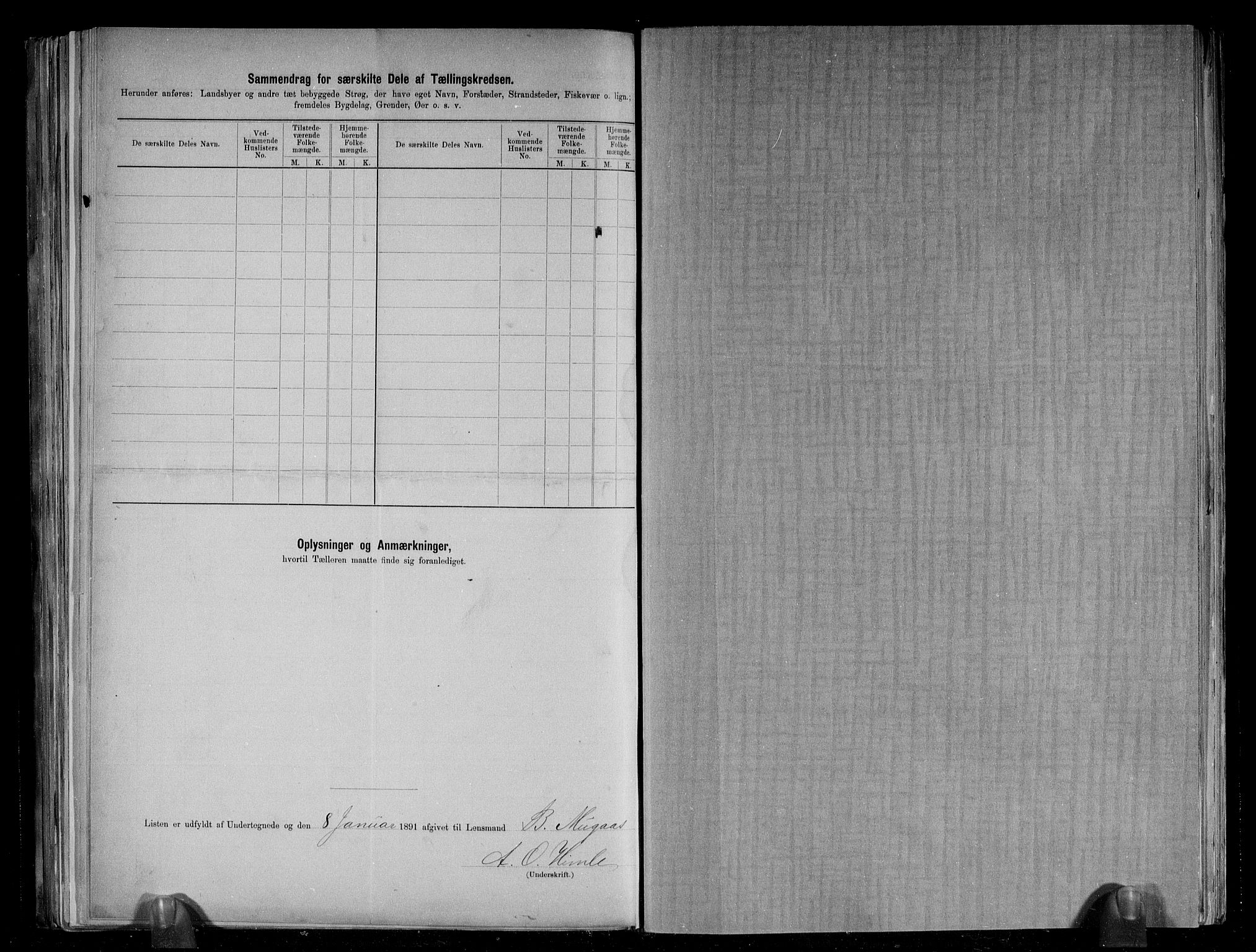 RA, 1891 census for 1237 Evanger, 1891, p. 23