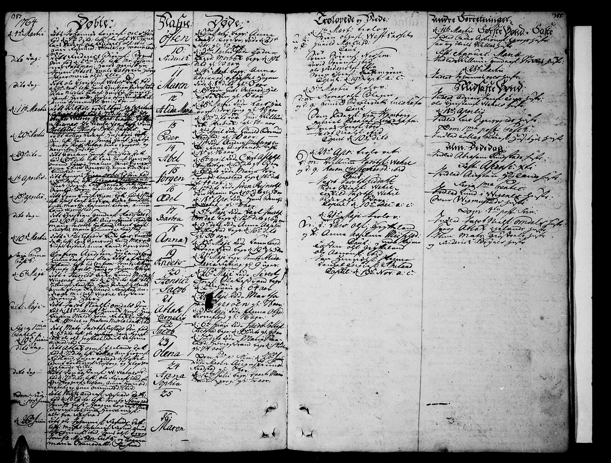 Lista sokneprestkontor, SAK/1111-0027/F/Fa/L0003: Parish register (official) no. A 3 /1, 1743-1767, p. 387-388