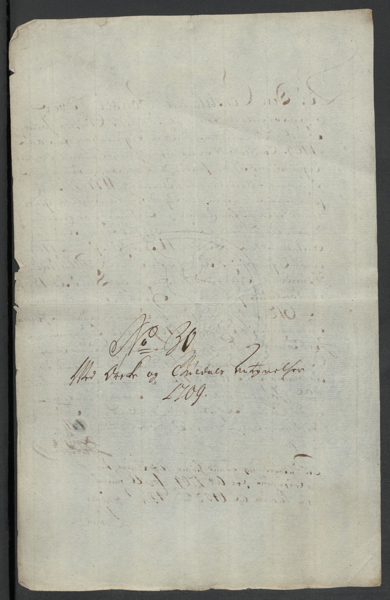Rentekammeret inntil 1814, Reviderte regnskaper, Fogderegnskap, RA/EA-4092/R60/L3959: Fogderegnskap Orkdal og Gauldal, 1709, p. 500
