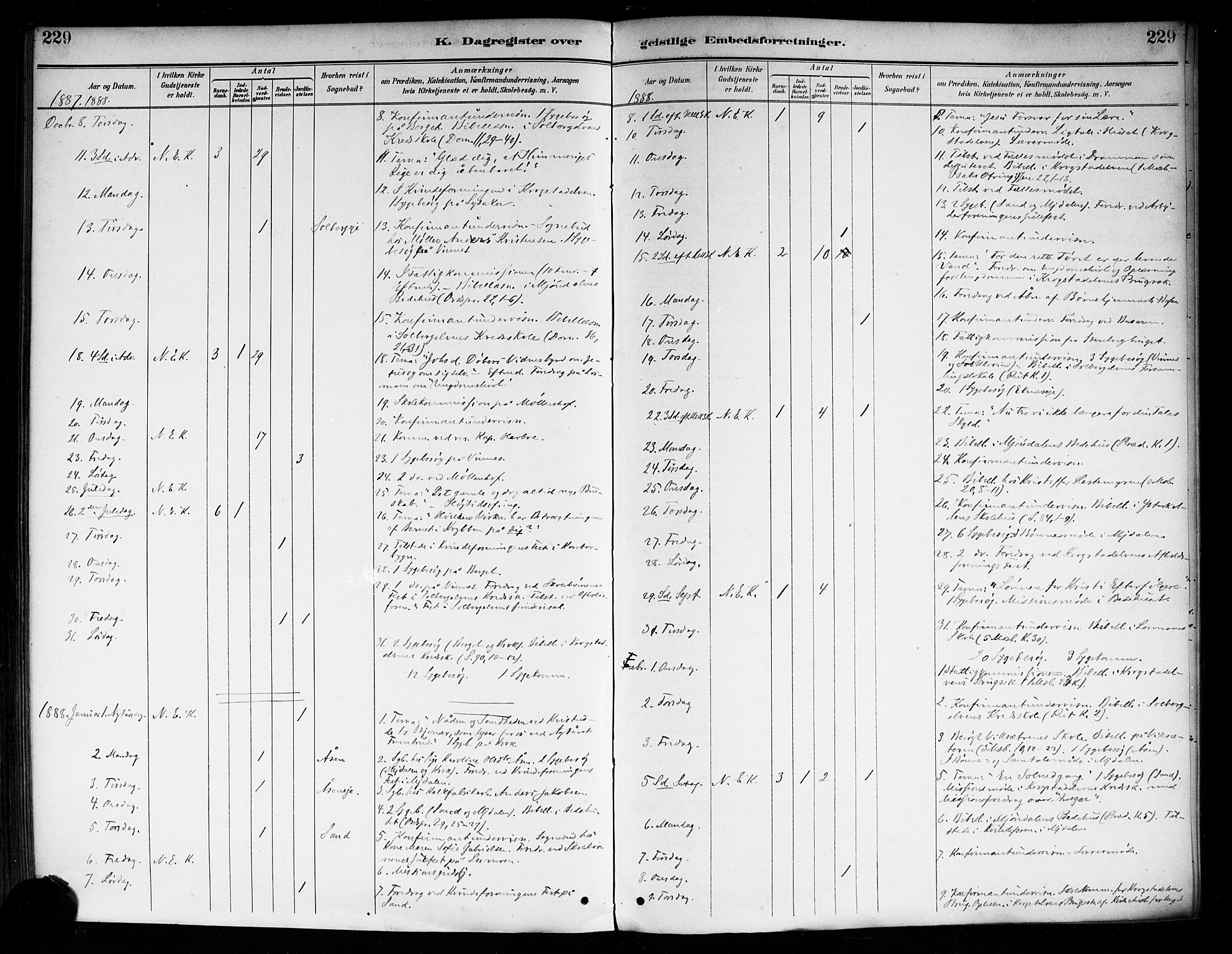 Nedre Eiker kirkebøker, AV/SAKO-A-612/F/Fa/L0003: Parish register (official) no. 3, 1885-1892, p. 229