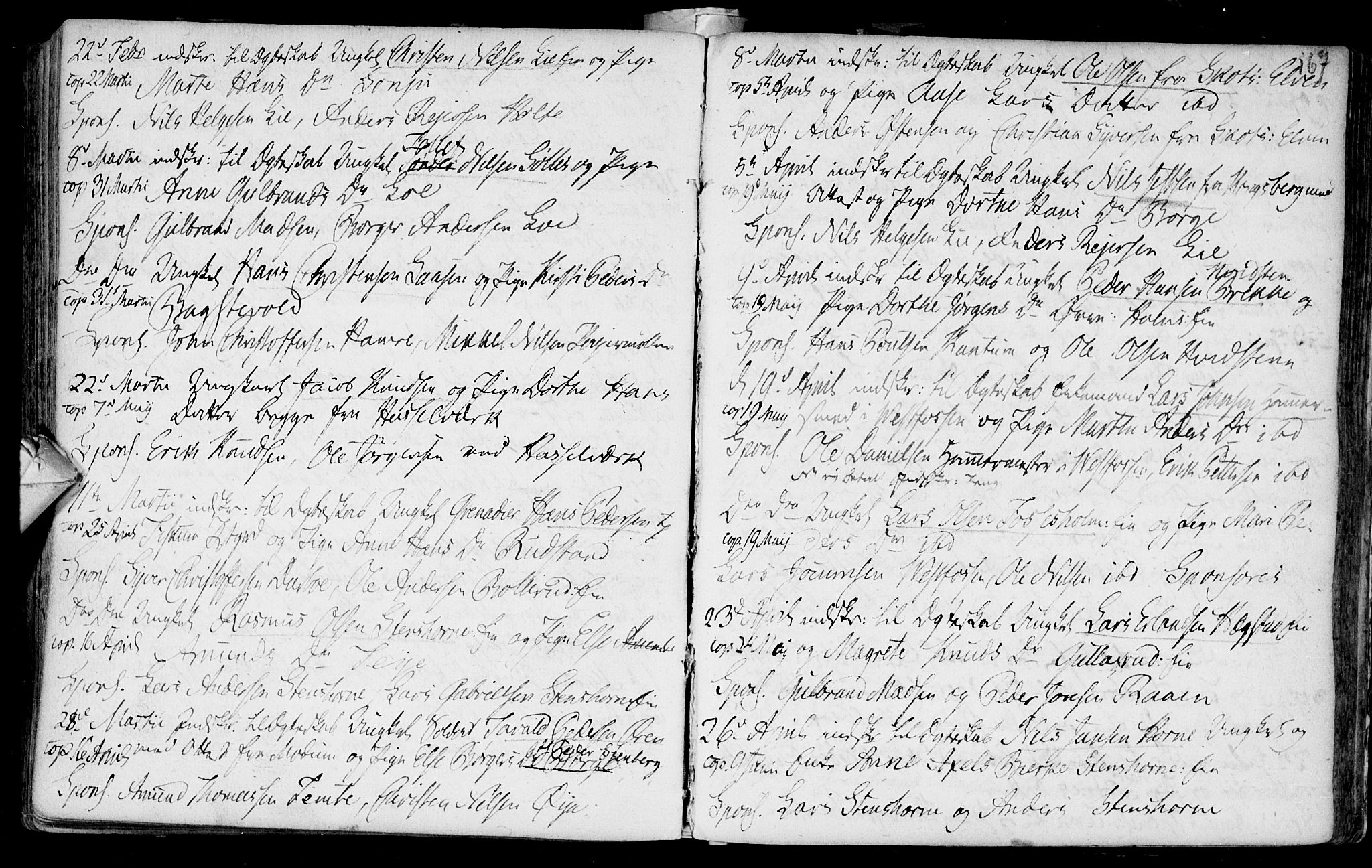 Eiker kirkebøker, AV/SAKO-A-4/F/Fa/L0007: Parish register (official) no. I 7 /1, 1733-1808, p. 167