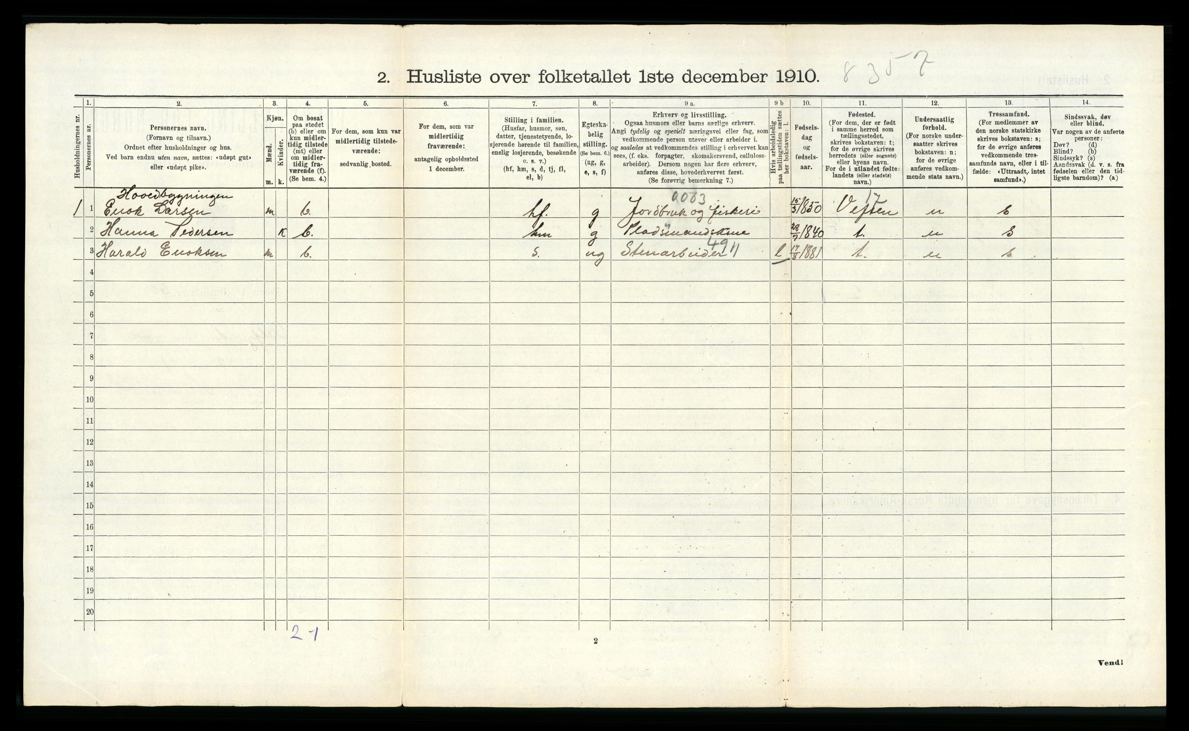 RA, 1910 census for Velfjord, 1910, p. 472