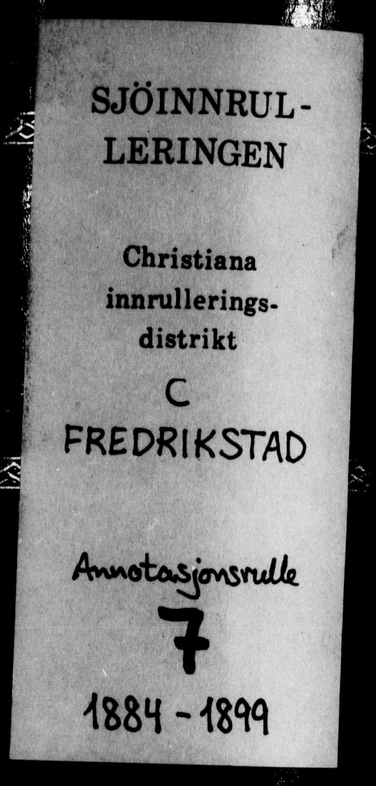 Fredrikstad mønstringskontor, SAO/A-10569b/F/Fc/Fca/L0005: Annotasjonsrulle, 1884-1899, p. 1