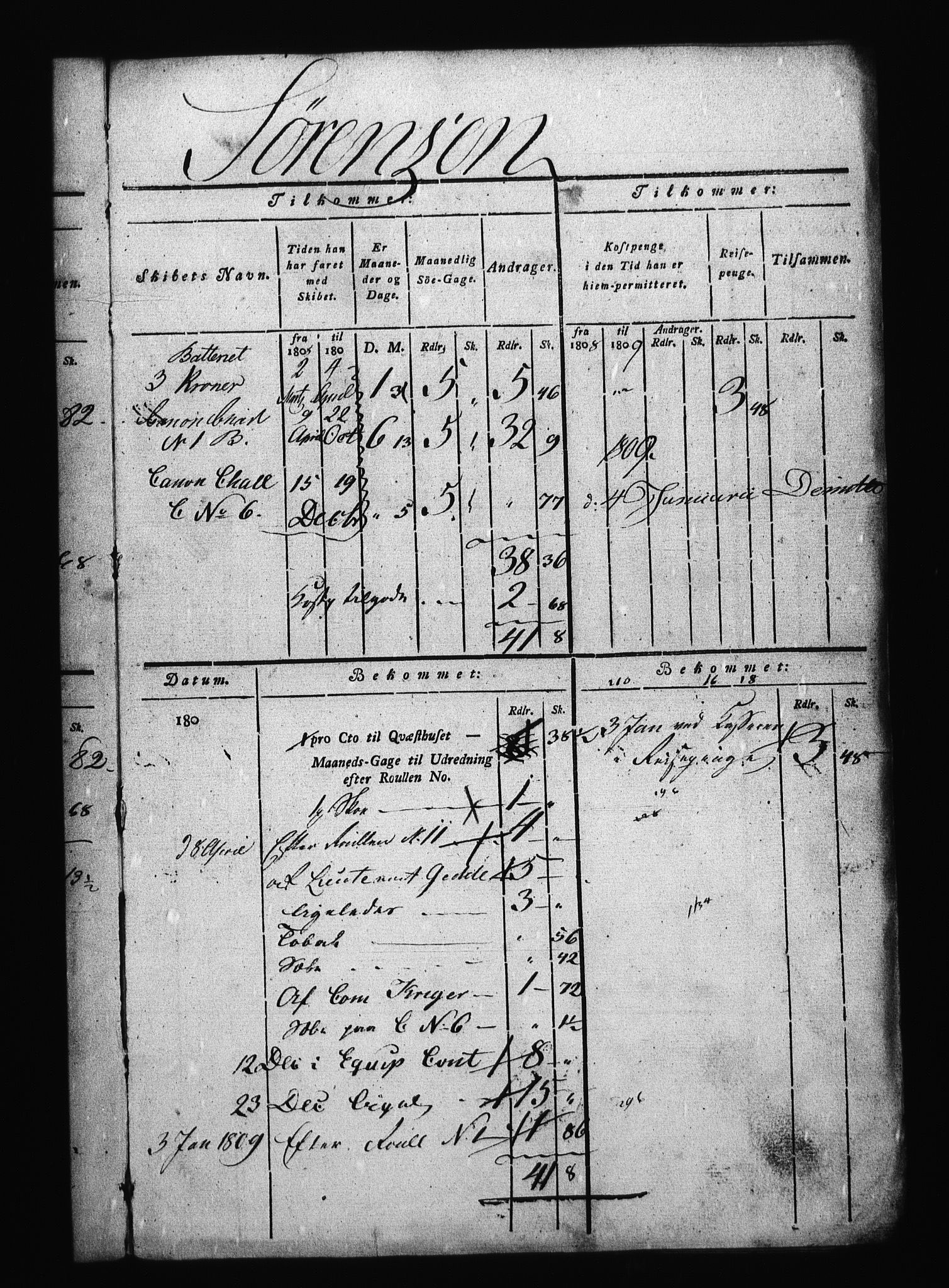 Sjøetaten, AV/RA-EA-3110/F/L0101: Kristiansand limitter, bind 1, 1808