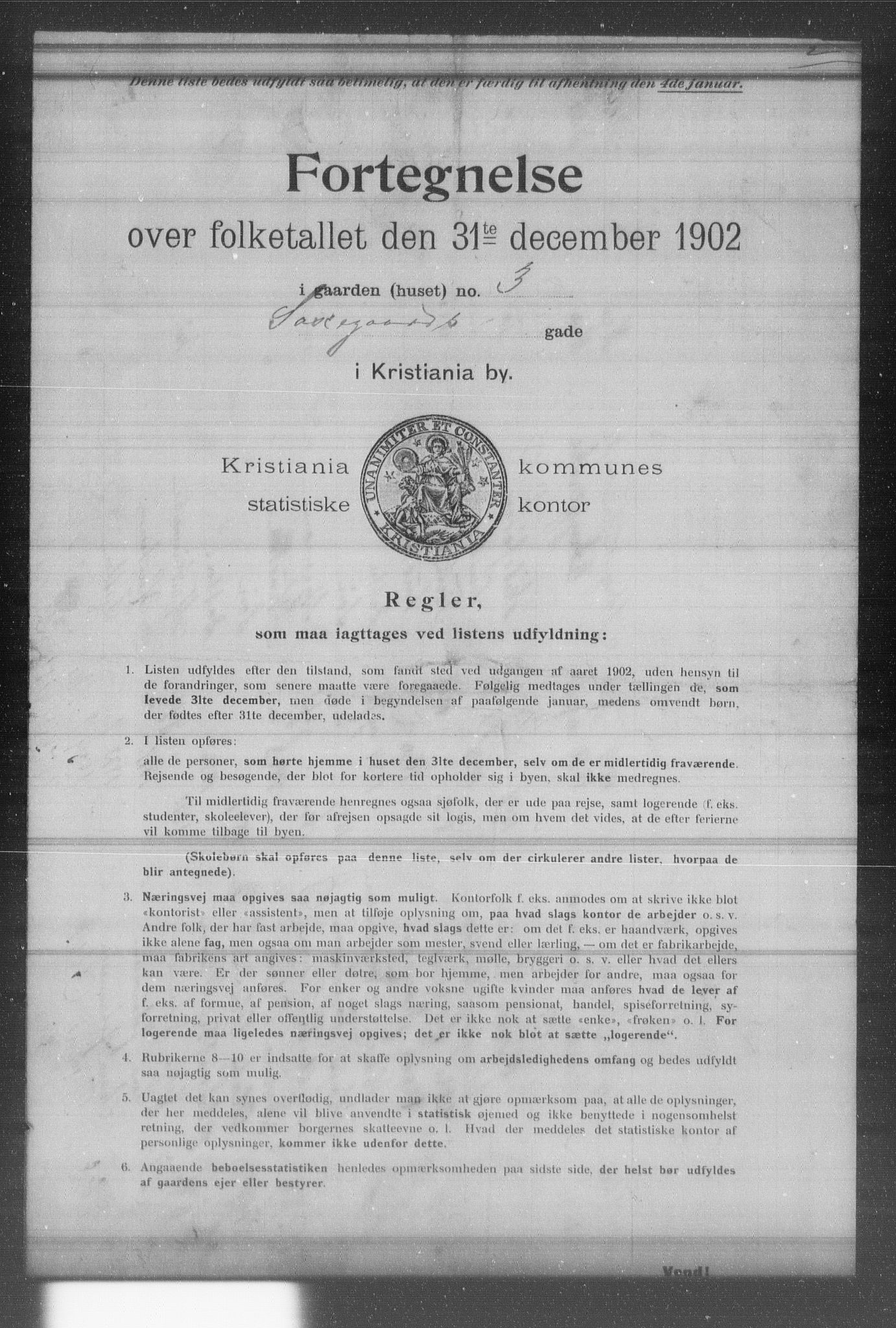 OBA, Municipal Census 1902 for Kristiania, 1902, p. 16793