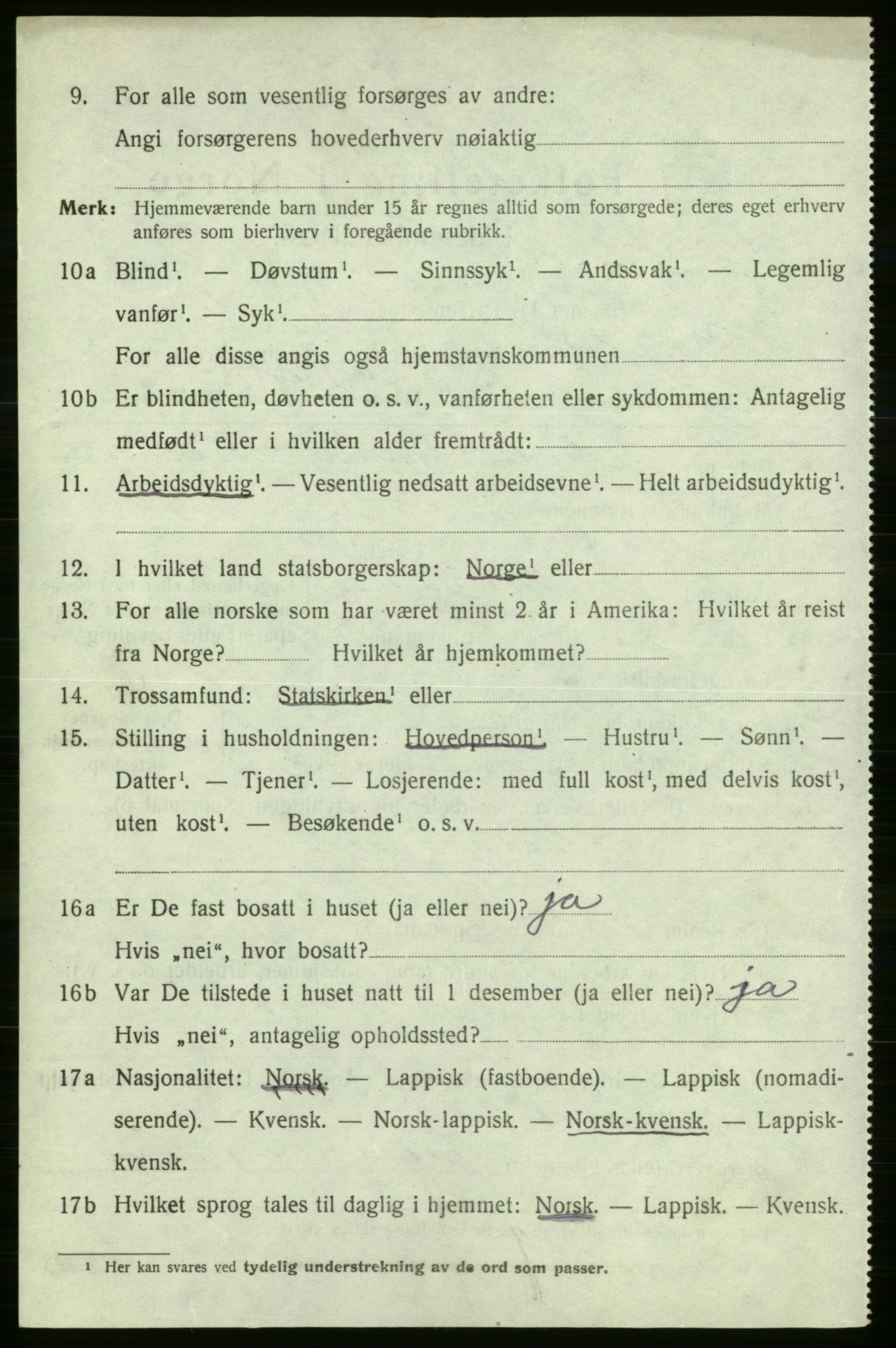 SATØ, 1920 census for Nord-Varanger, 1920, p. 961